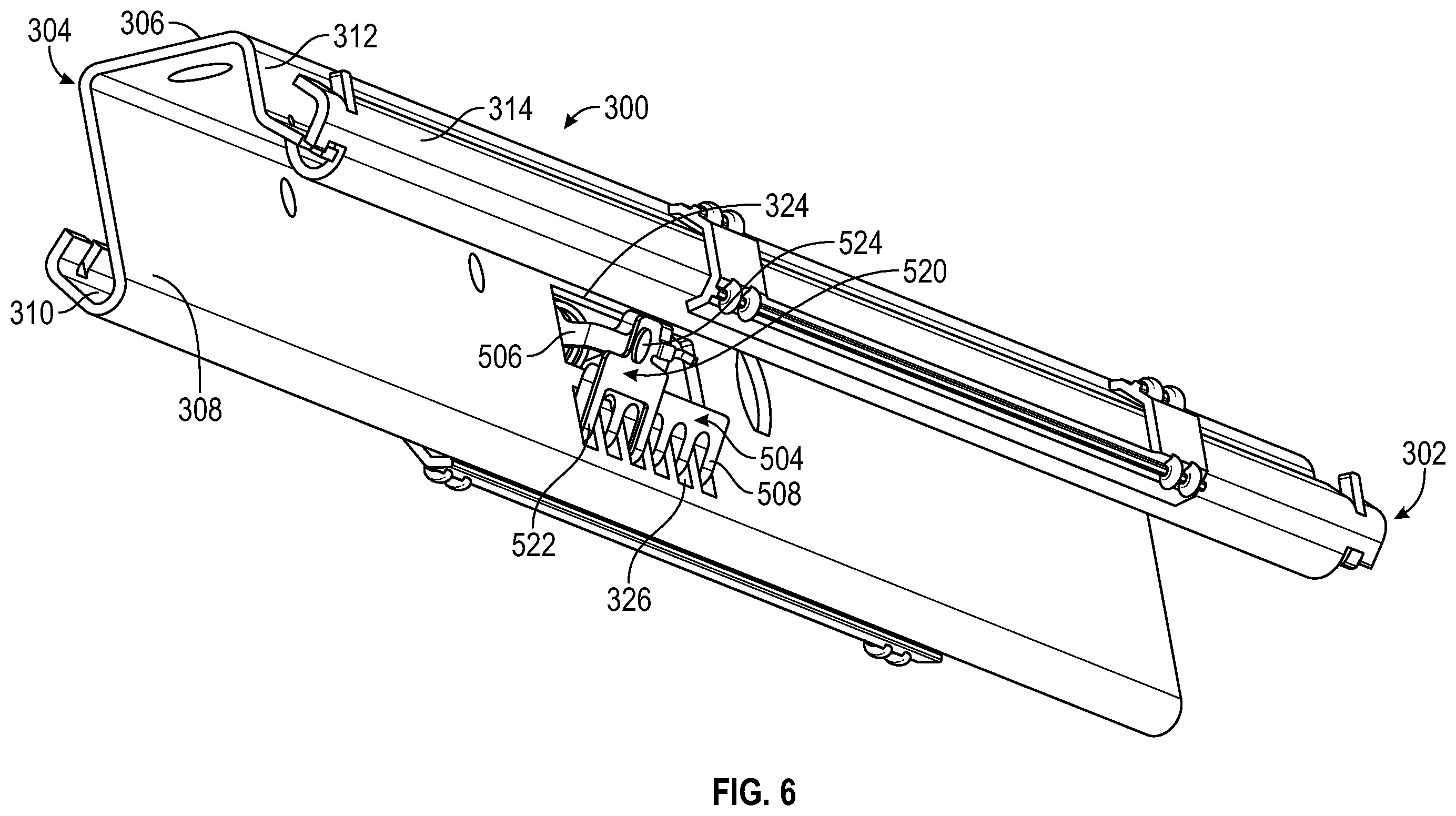 Patent US12351083 Figure 6 – Anti-chuck mechanism for seat track assembly
