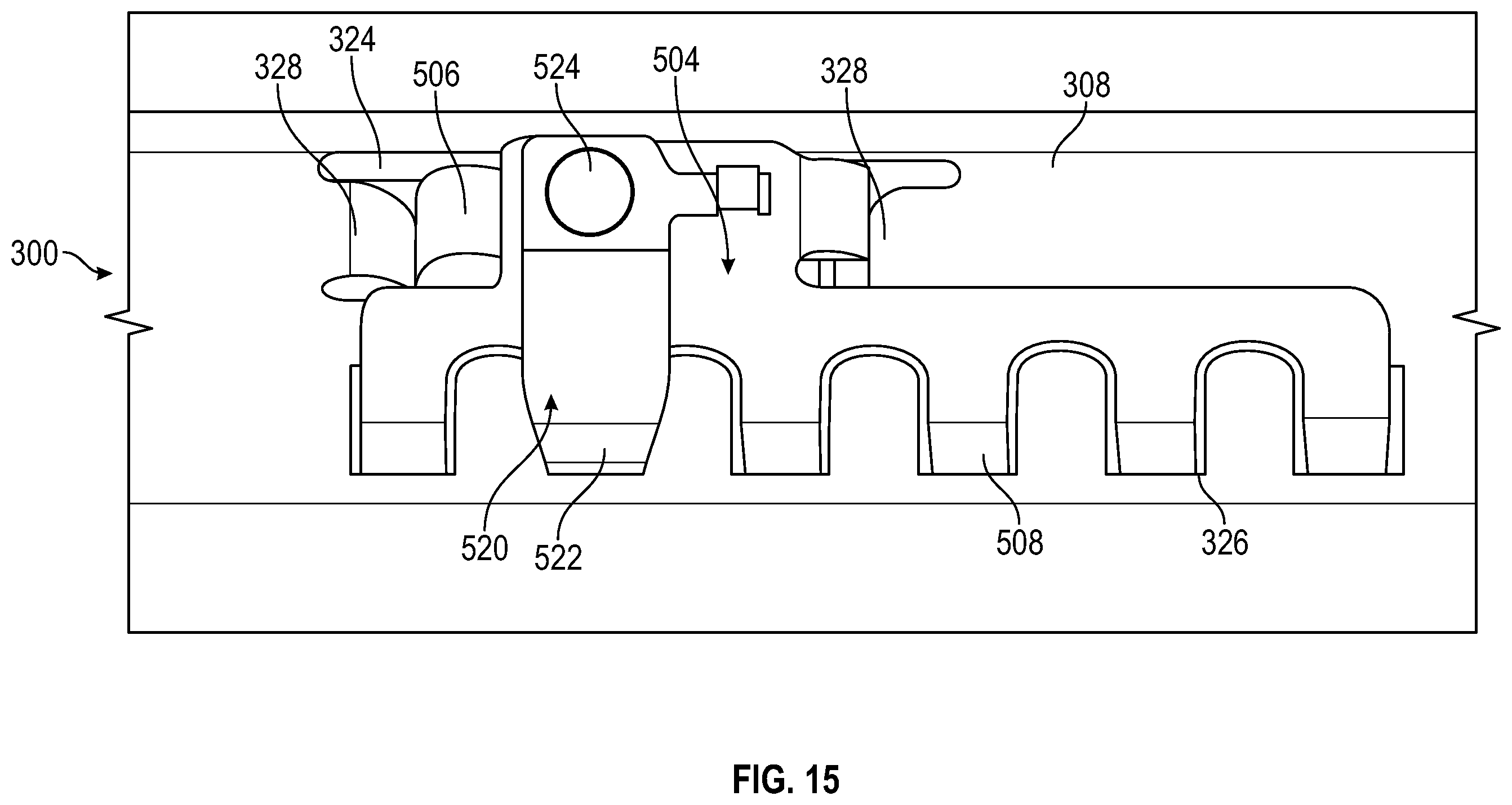 Patent US12351083 Figure 15 – Anti-chuck mechanism for seat track assembly