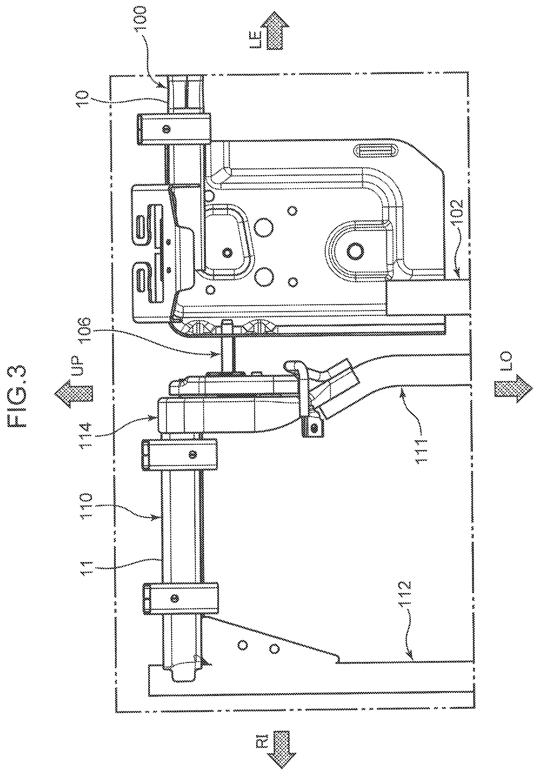 Patent US12351085 Figure 3 – Vehicle seat