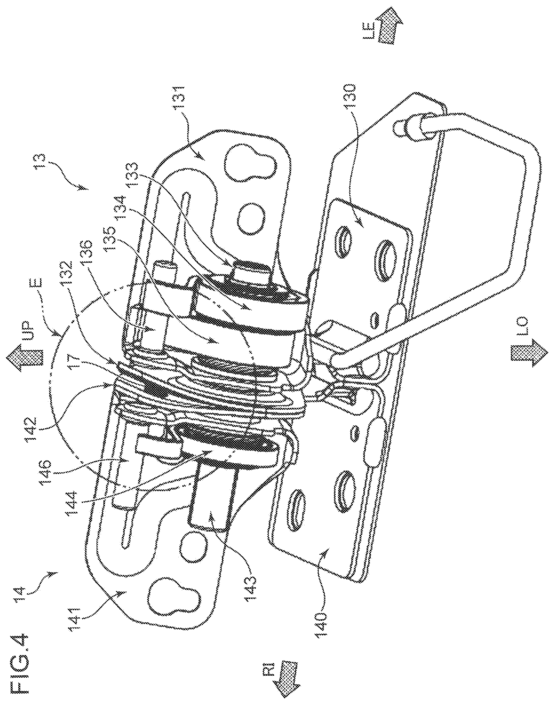 Patent US12351085 Figure 4 – Vehicle seat