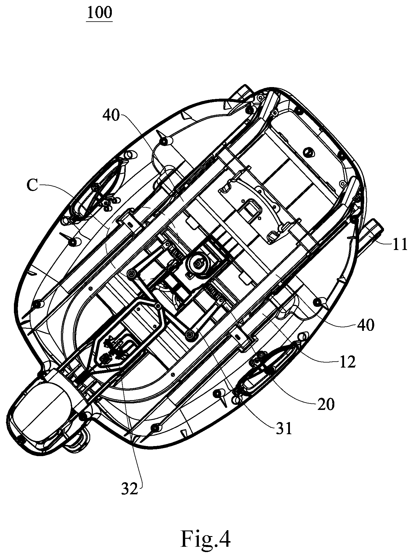 Patent US12351087 Figure 4 – Telescopic adjustment structure