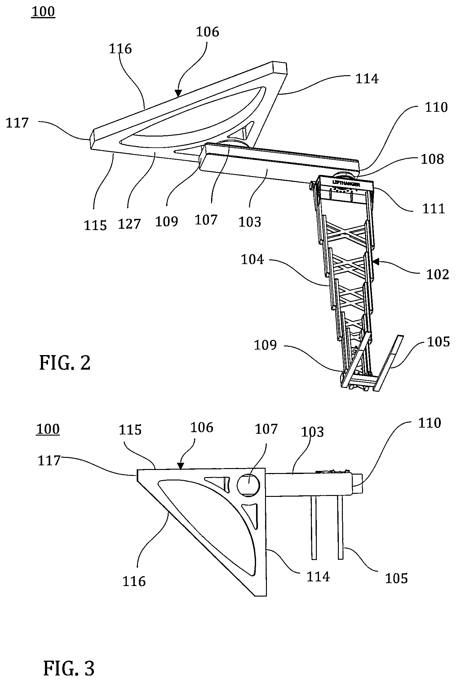 Patent US12351095 Figure 2 – Load handling device for a transportation unit and a transportation unit