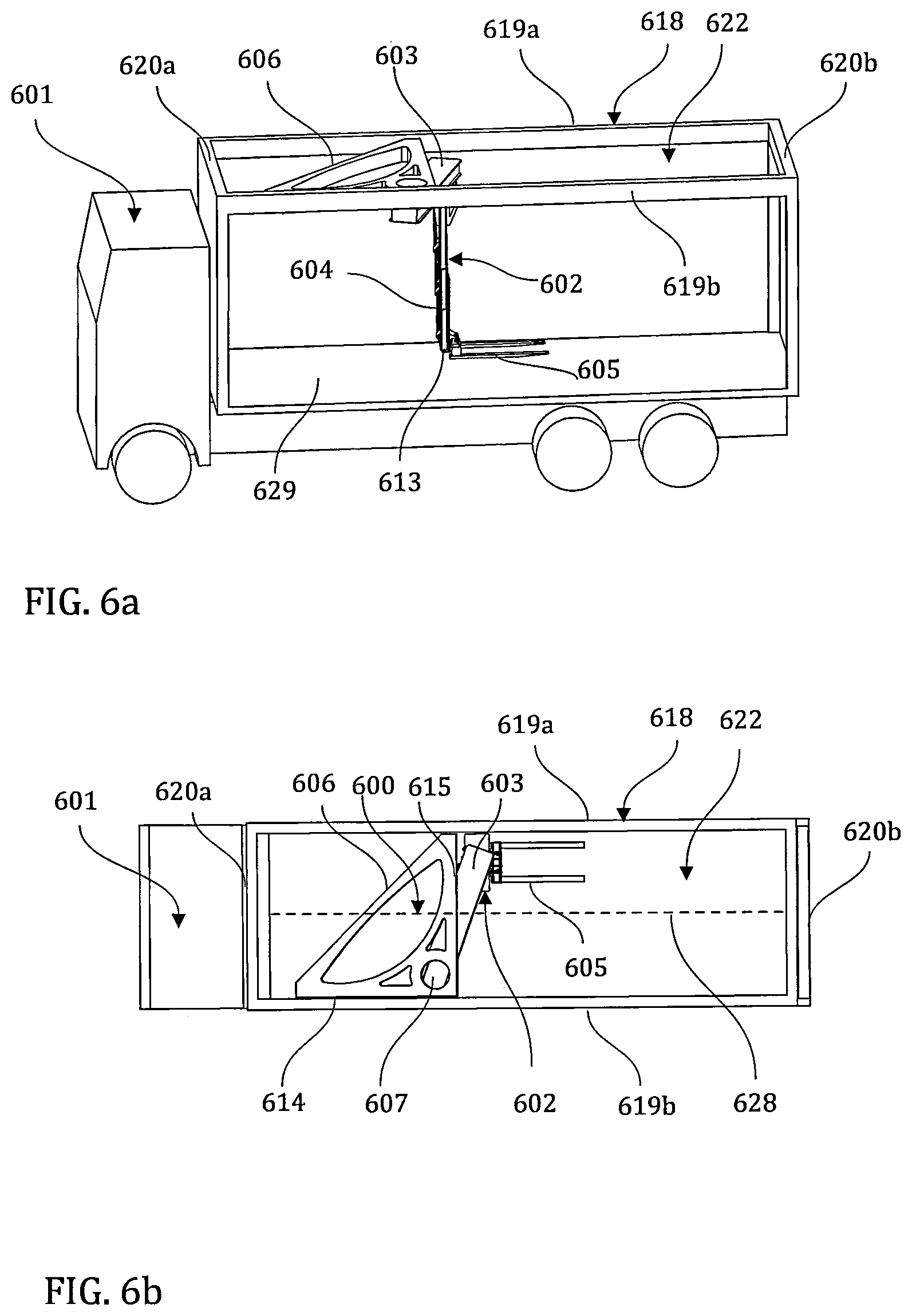 Patent US12351095 Figure 5 – Load handling device for a transportation unit and a transportation unit