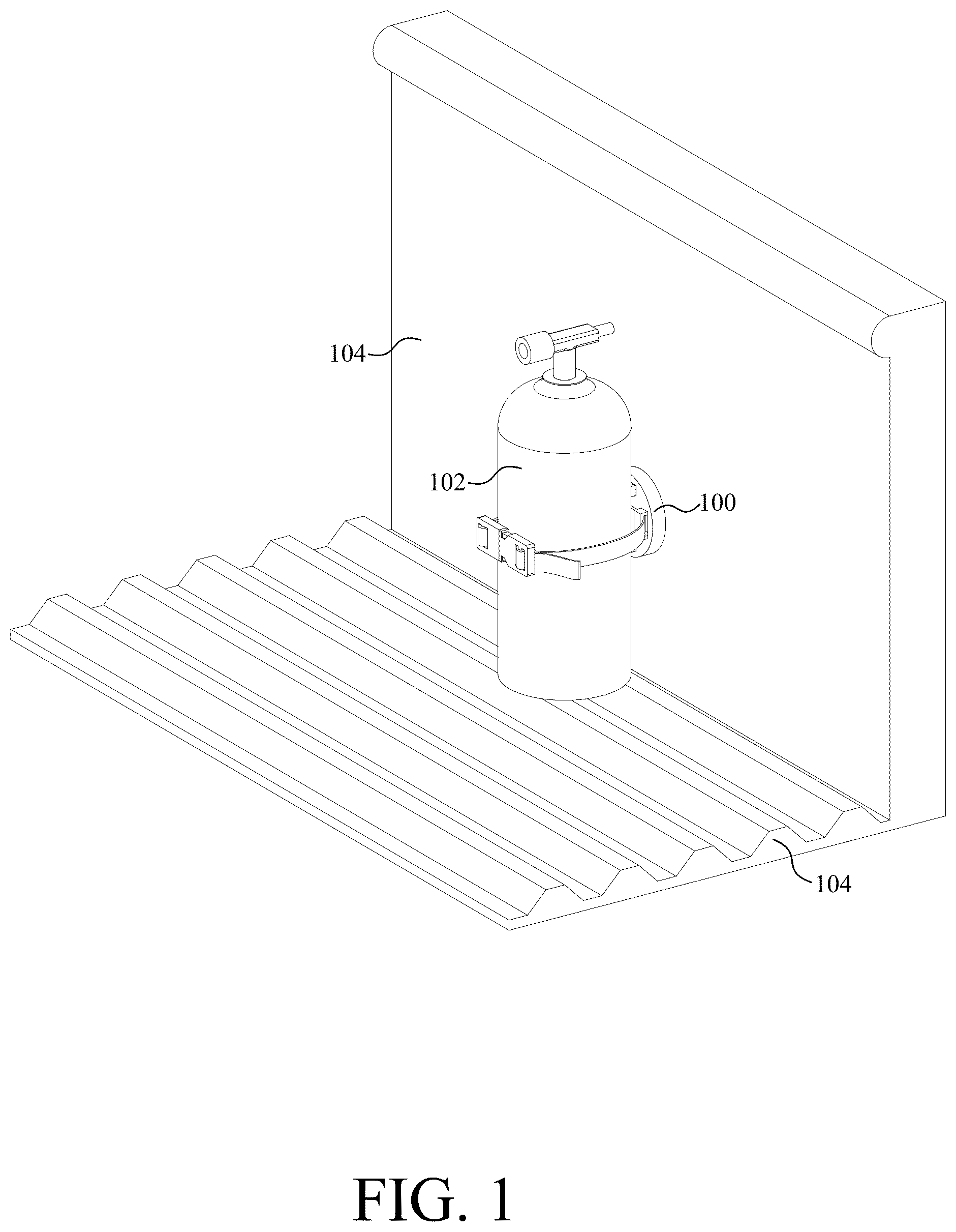Patent US12351096 Figure 1 – Detachable tie down