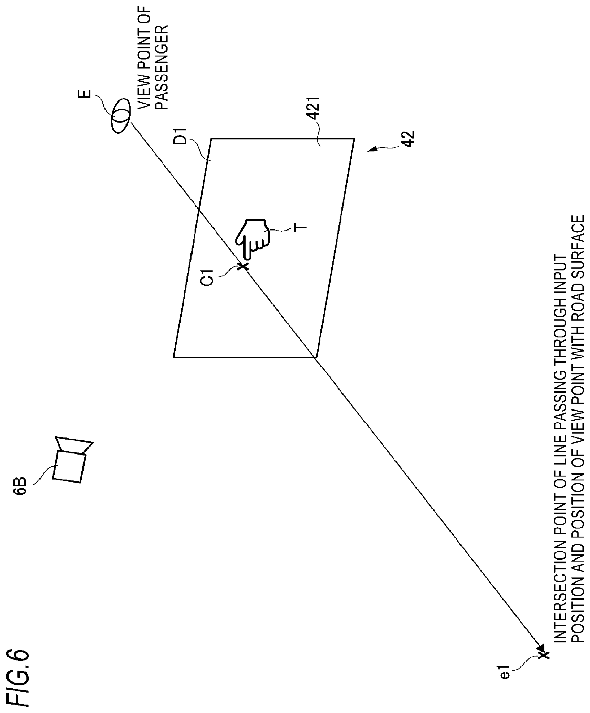 Patent US12351099 Figure 6 – Vehicle display system, vehicle system, and vehicle
