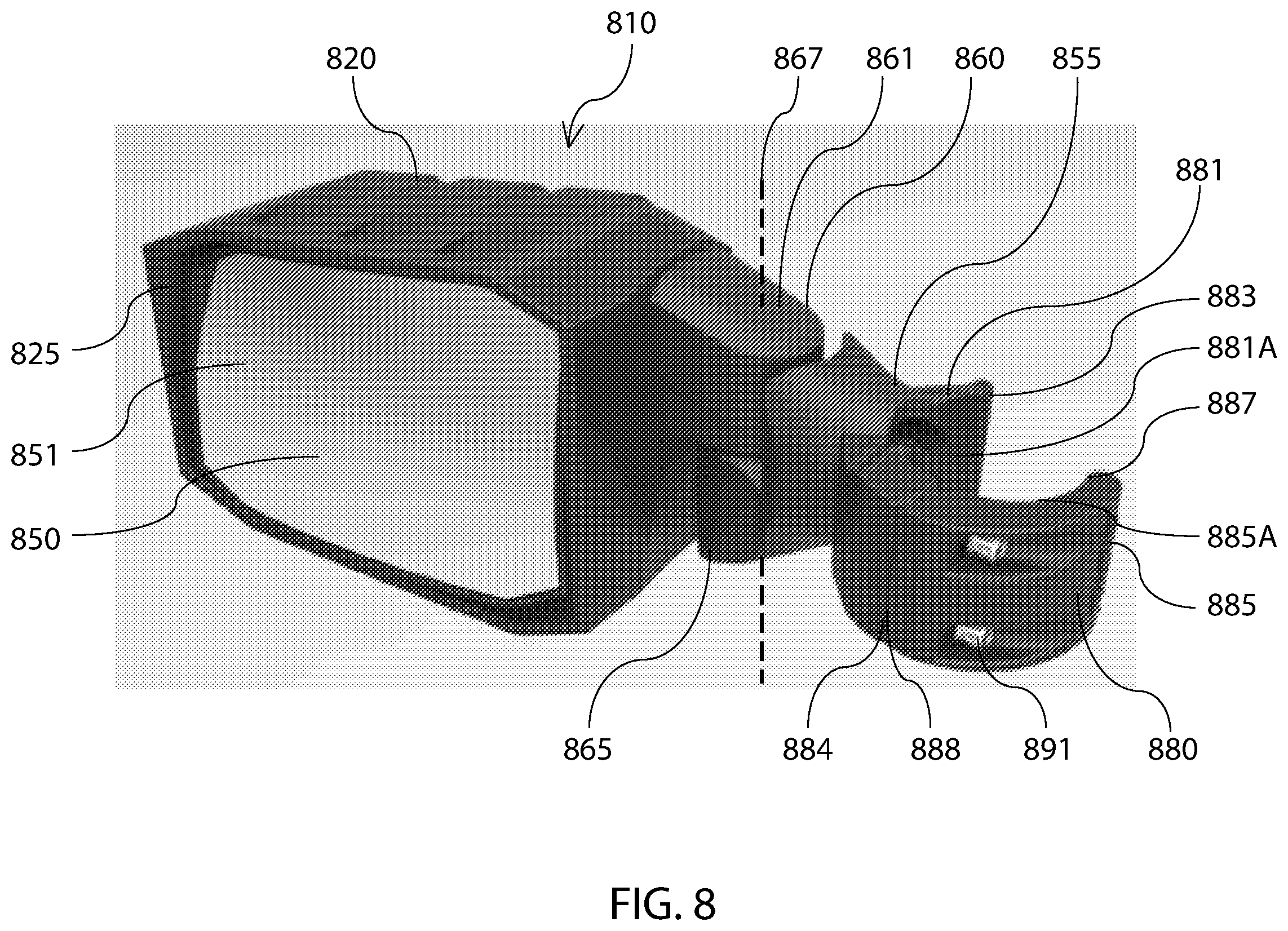 Patent US12351101 Figure 8 – Method and apparatus for vehicular light fixtures