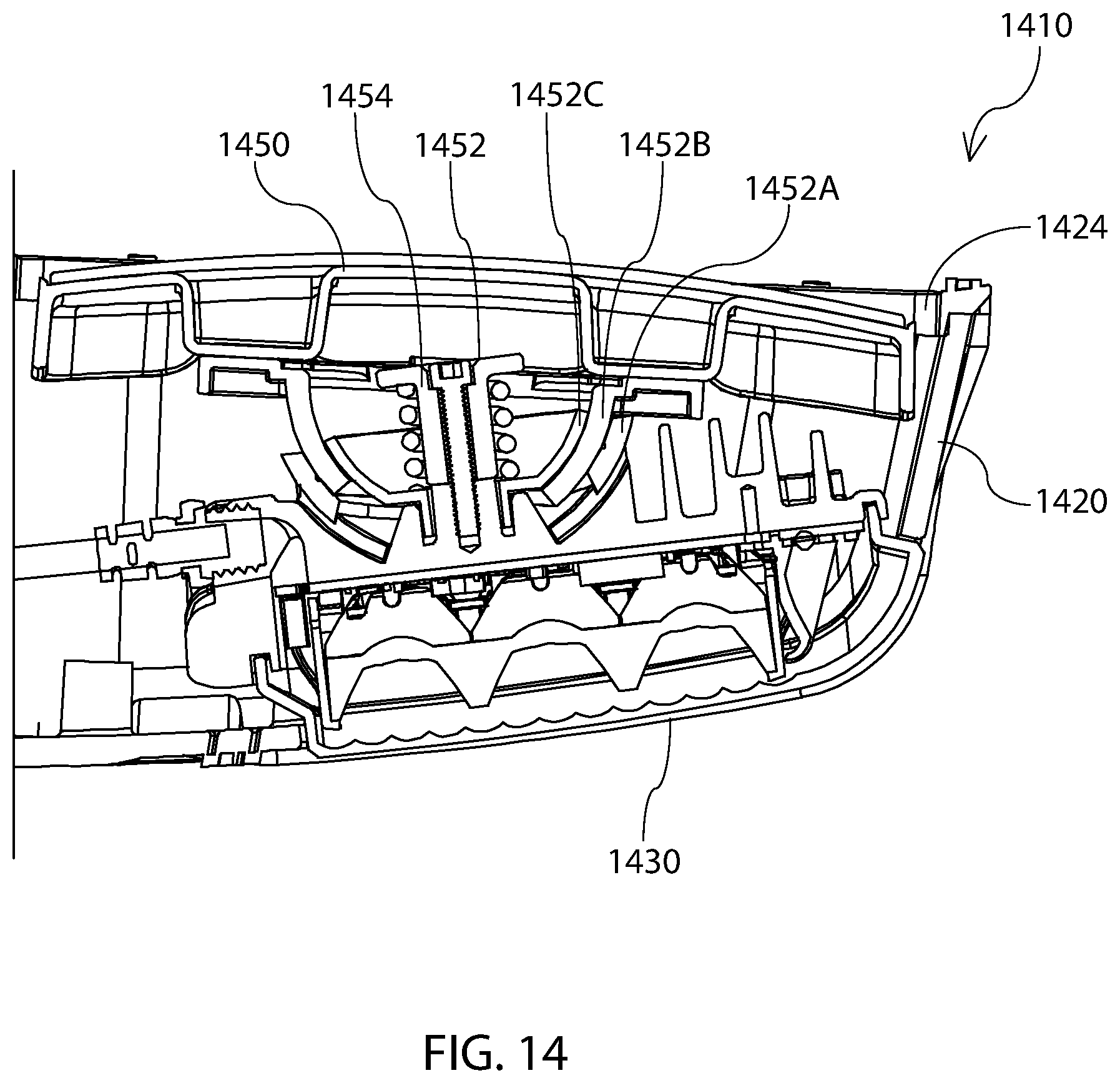 Patent US12351101 Figure 14 – Method and apparatus for vehicular light fixtures