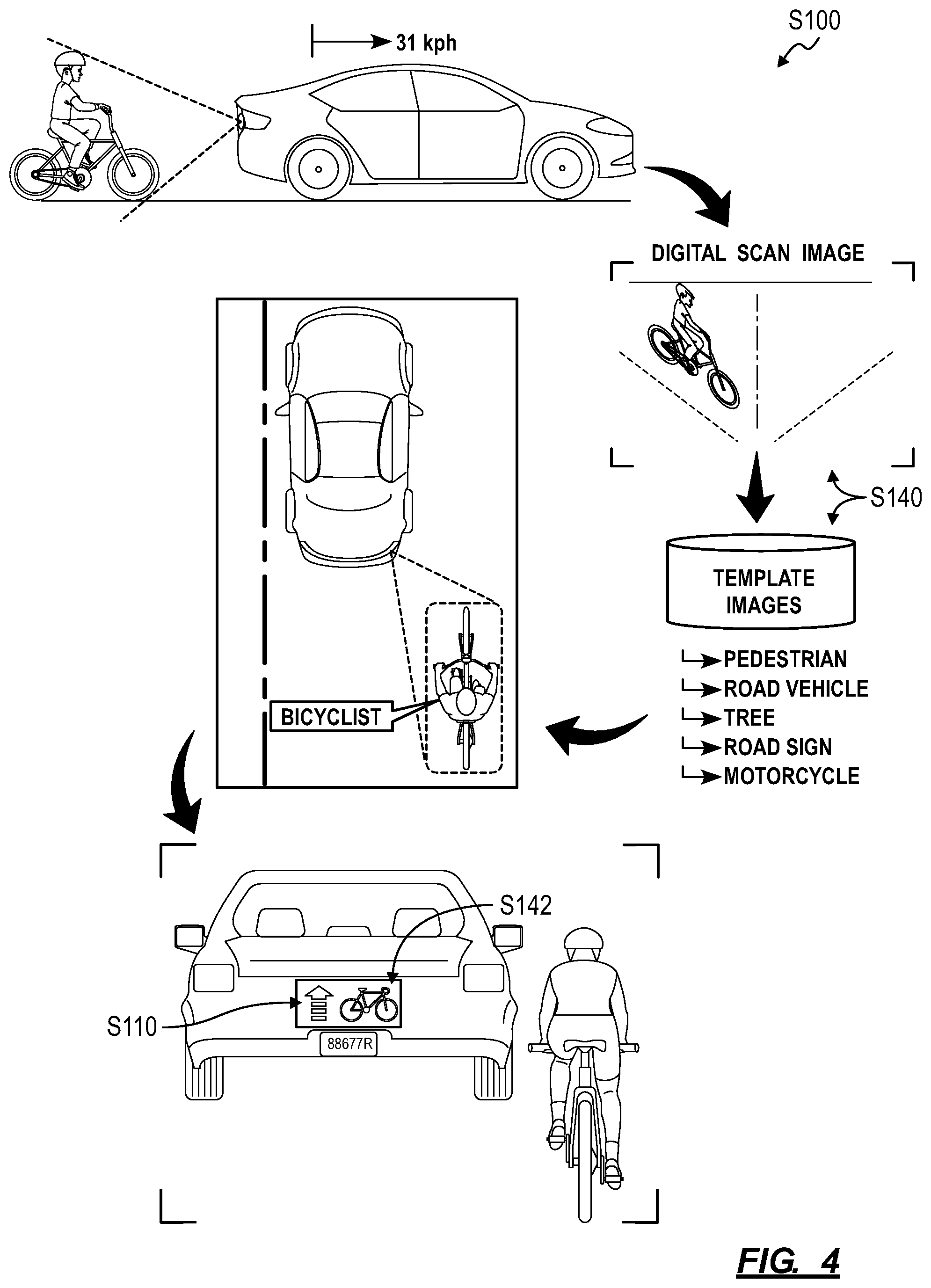 Patent US12351105 Figure 4 – Methods for communicating state, intent, and context of an autonomous vehicle