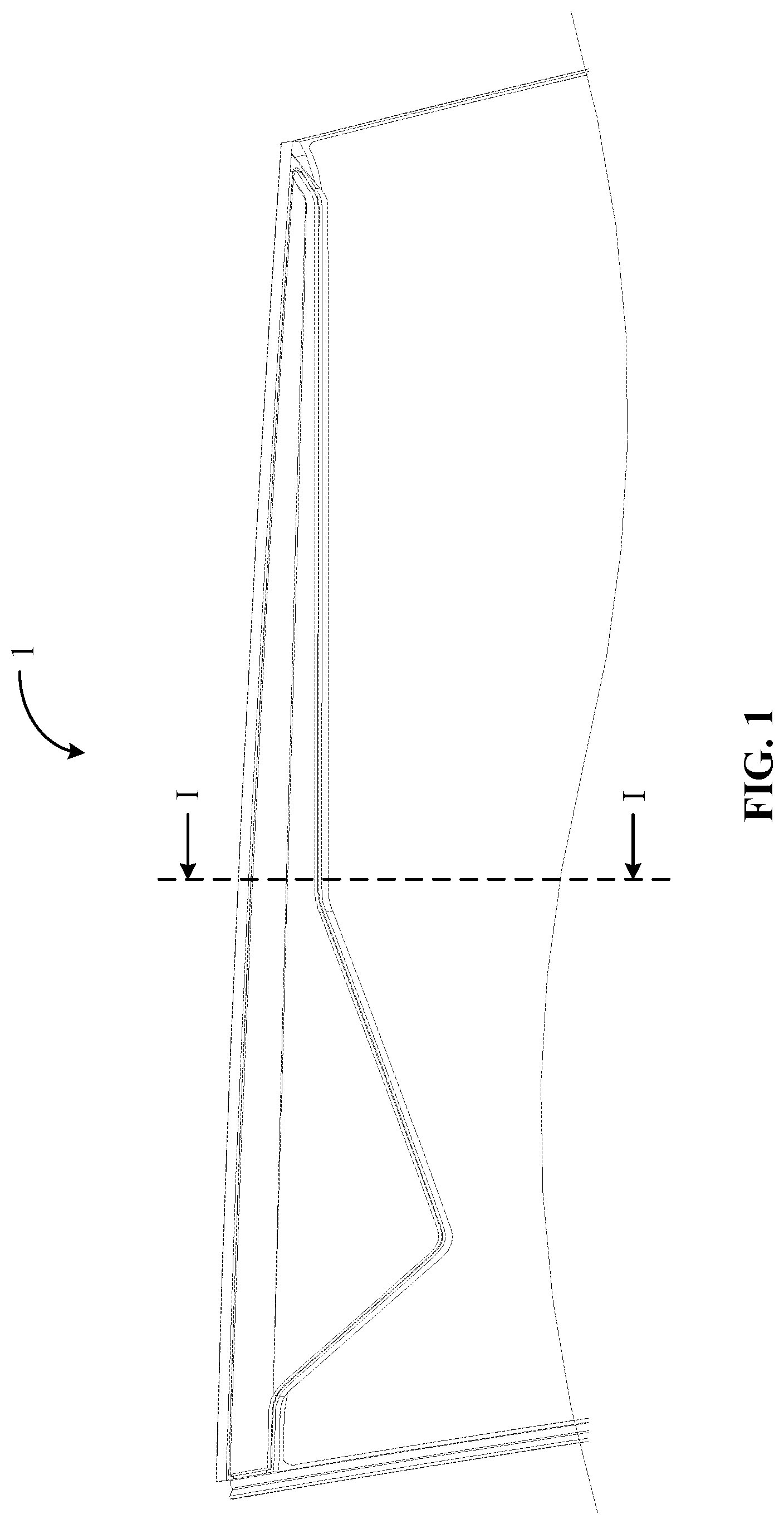 Patent US12351106 Figure 1 – Vehicle window assembly with plurality of light guide strips and vehicle having the same