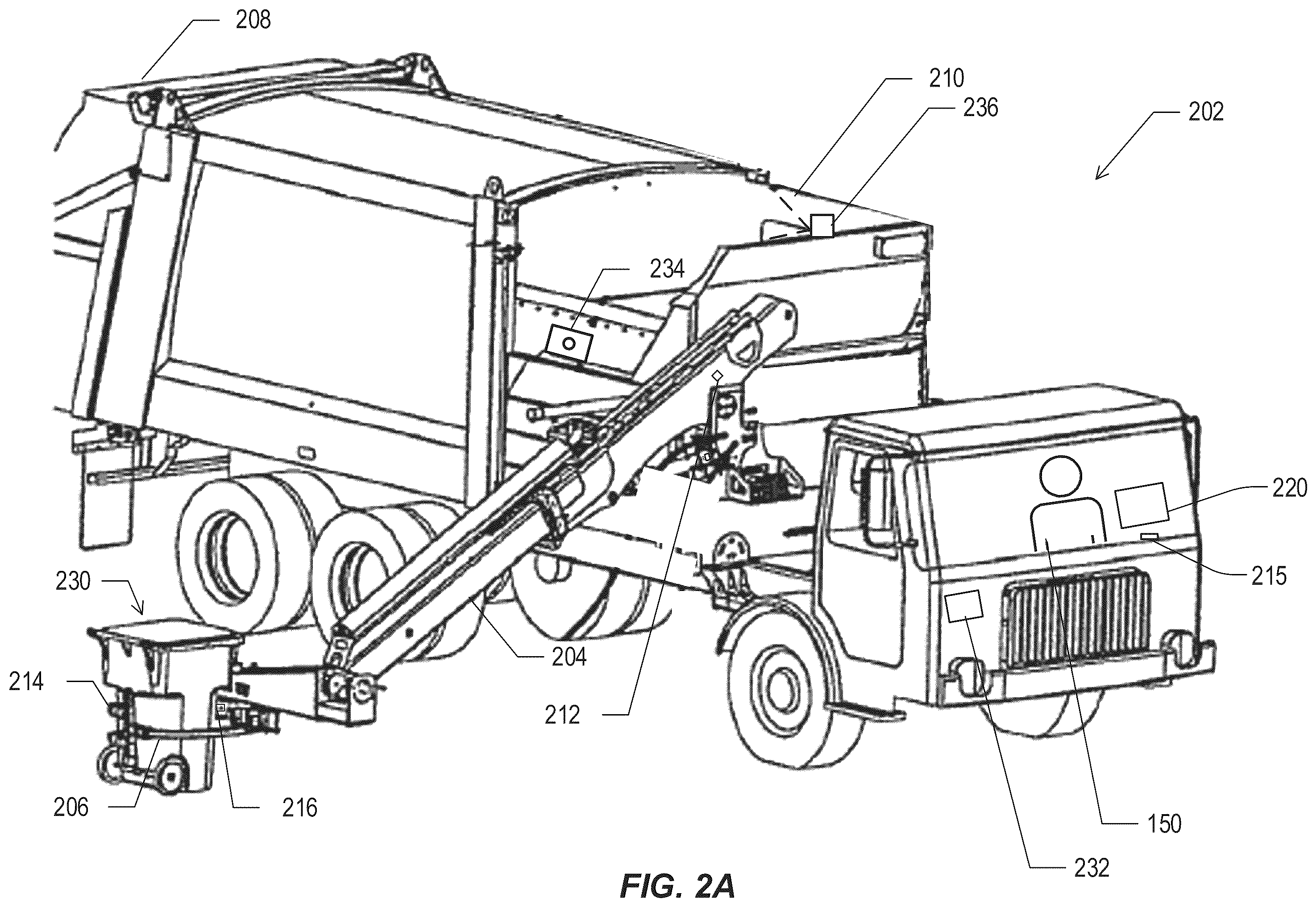 Patent US12351109 Figure 2 – Video display for refuse collection