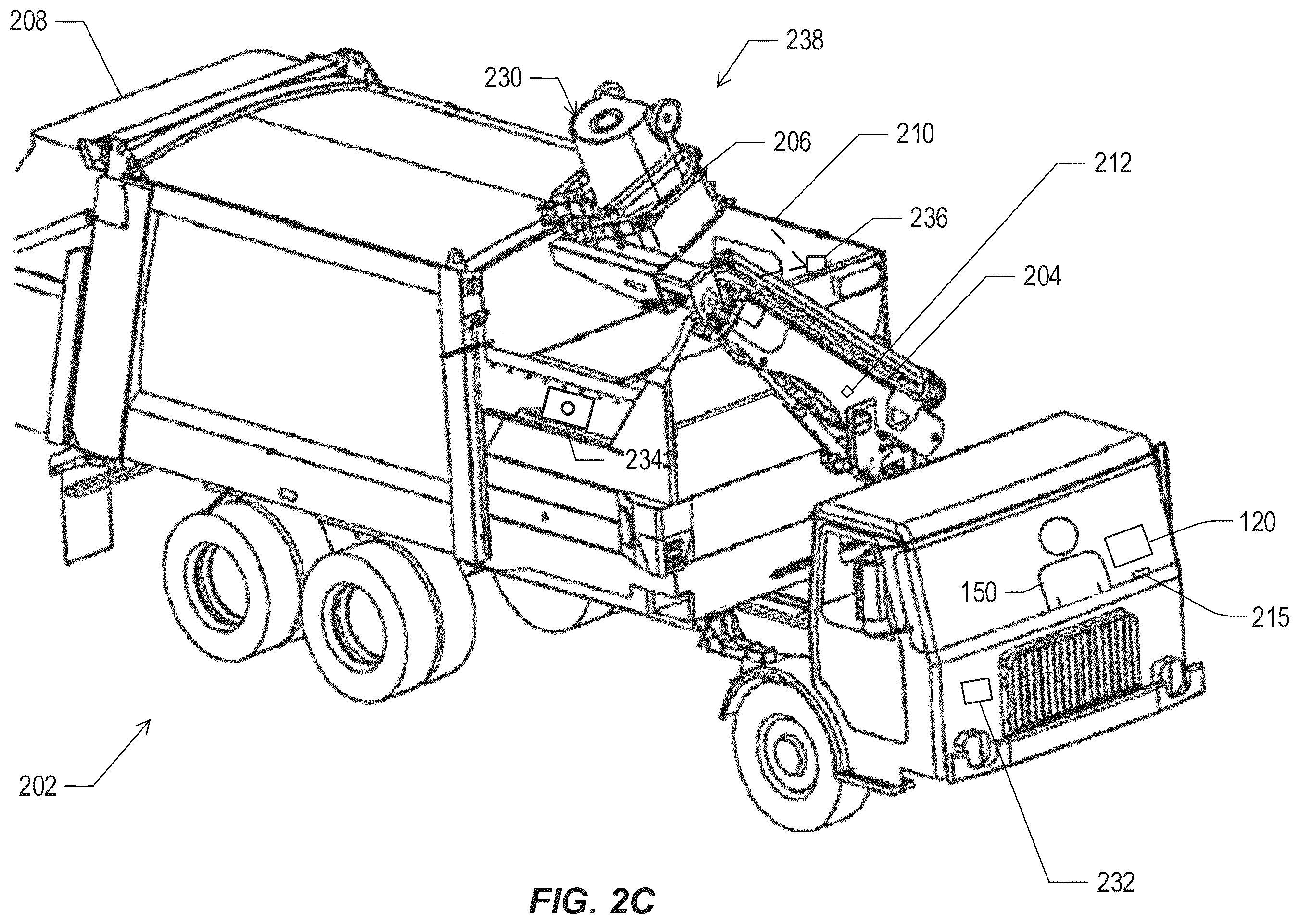 Patent US12351109 Figure 4 – Video display for refuse collection