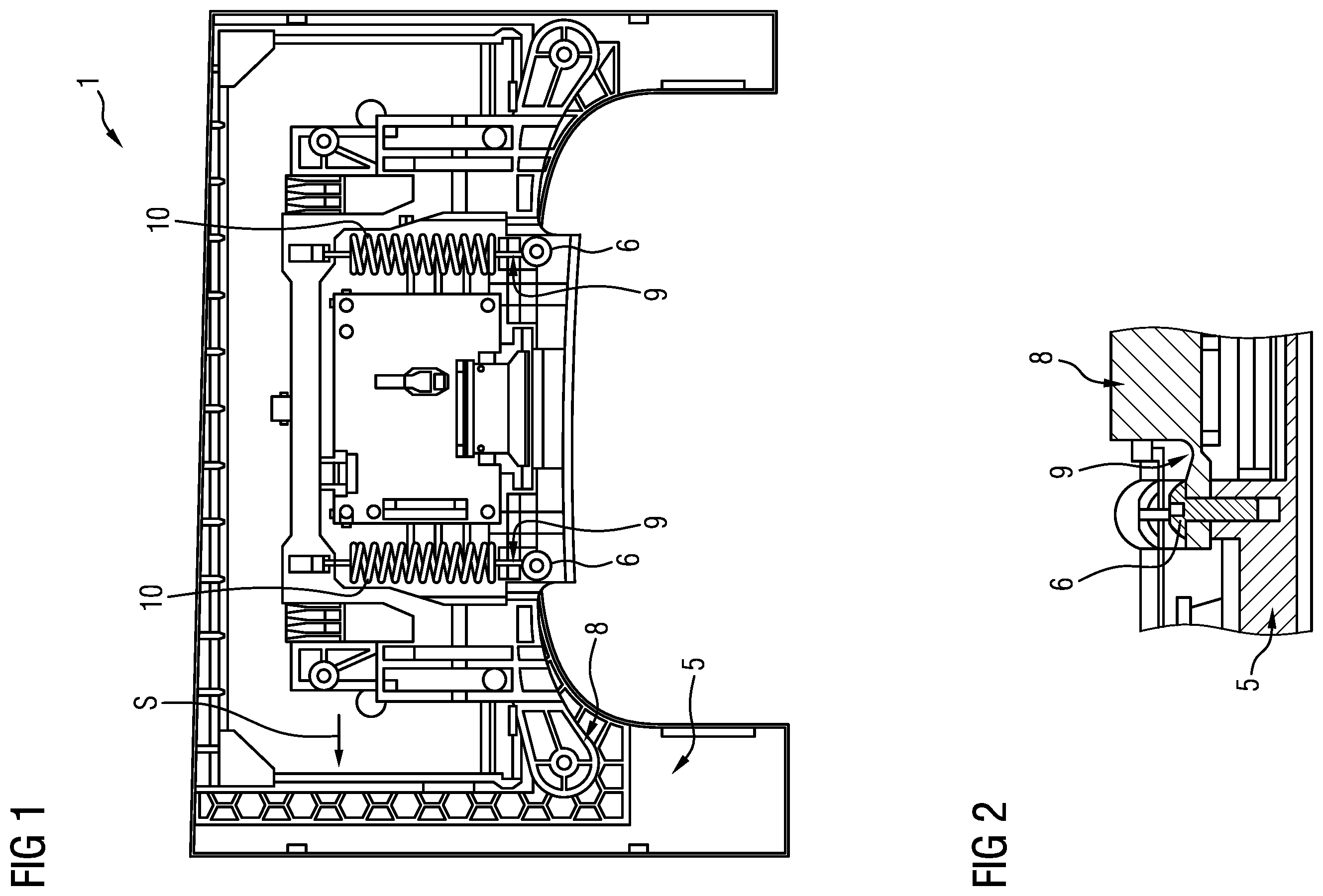 Patent US12351111 Figure 1 – Holding arrangement and vehicle