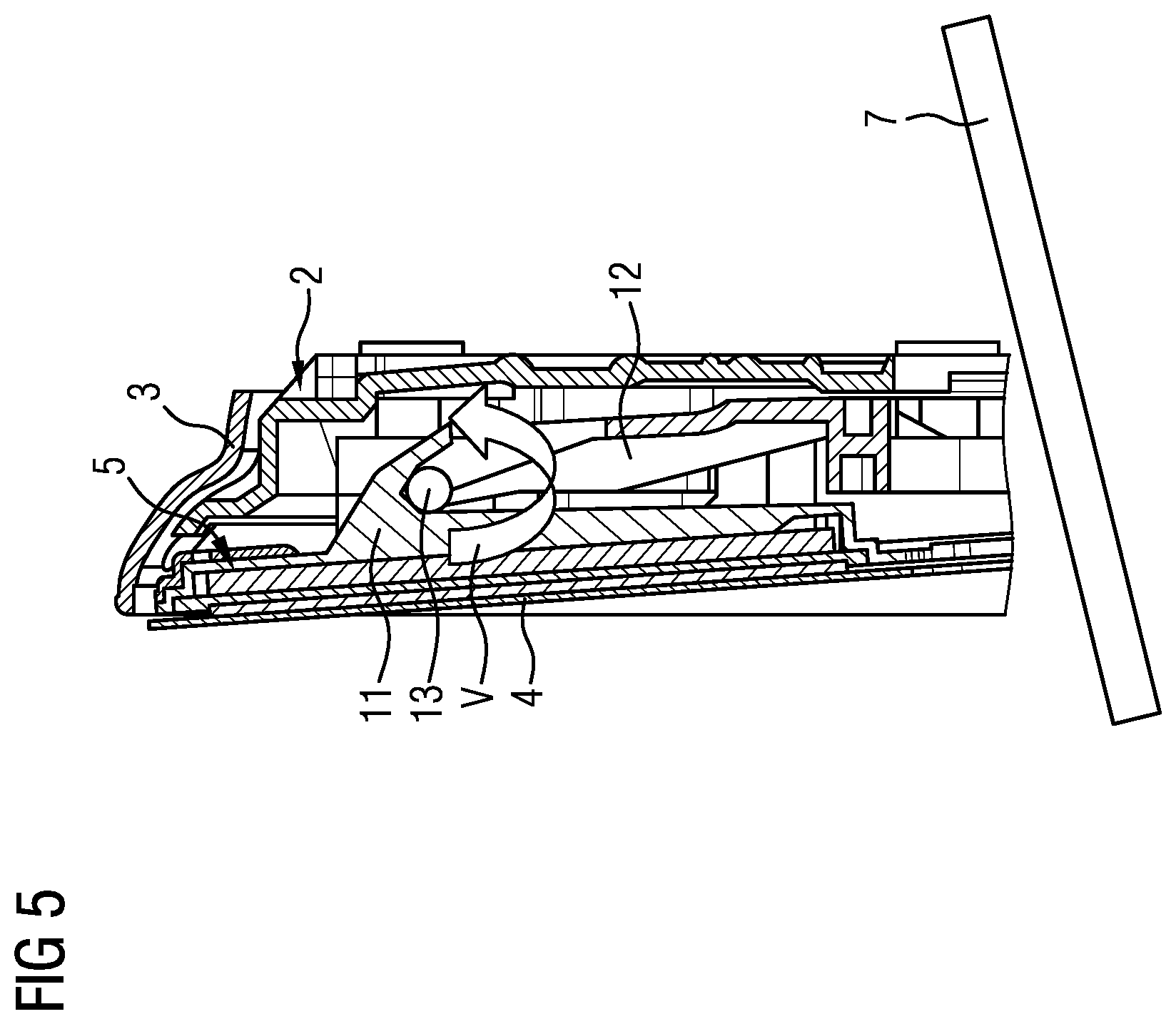 Patent US12351111 Figure 3 – Holding arrangement and vehicle