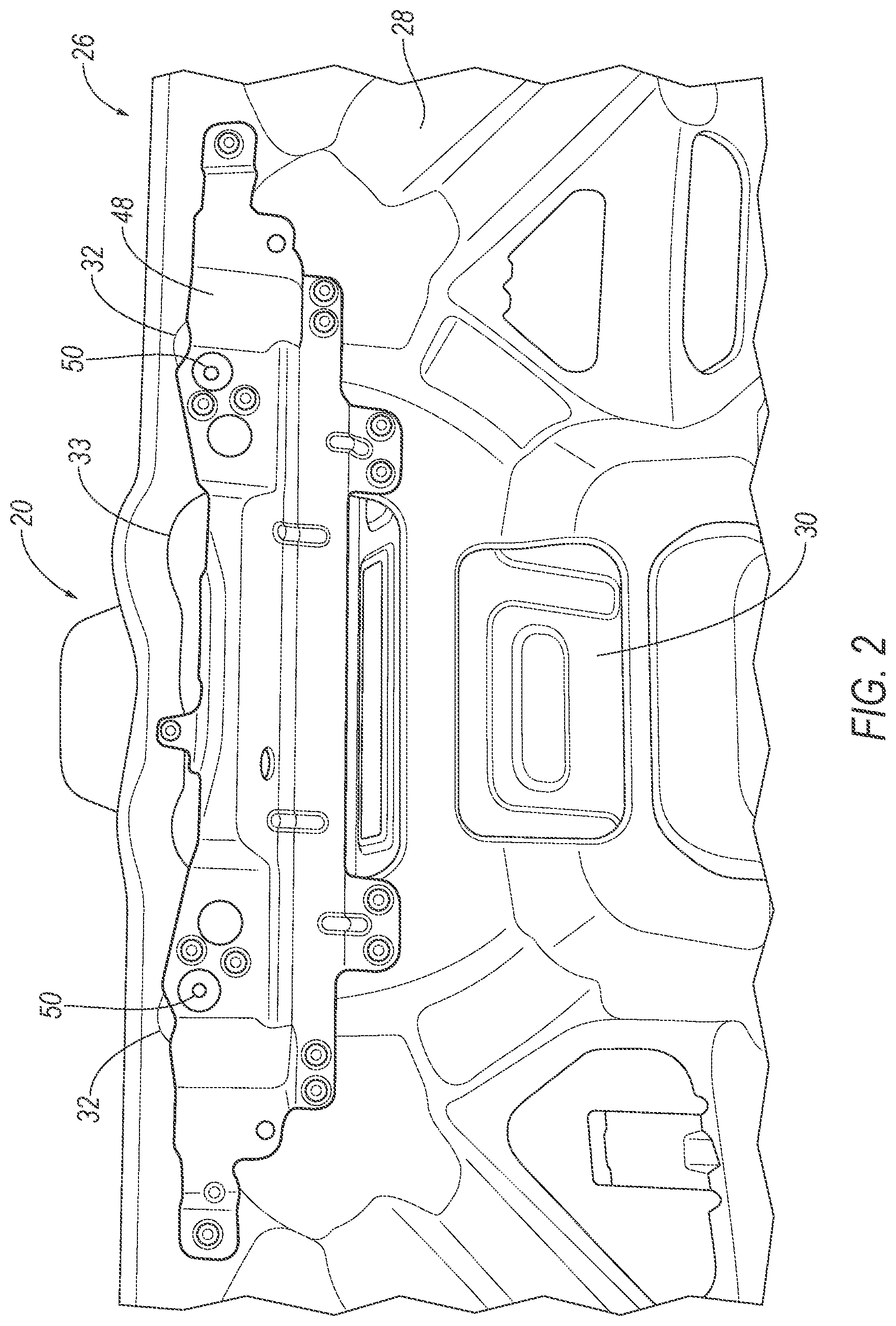 Patent US12351112 Figure 2 – Liftgate mounted sensor assembly