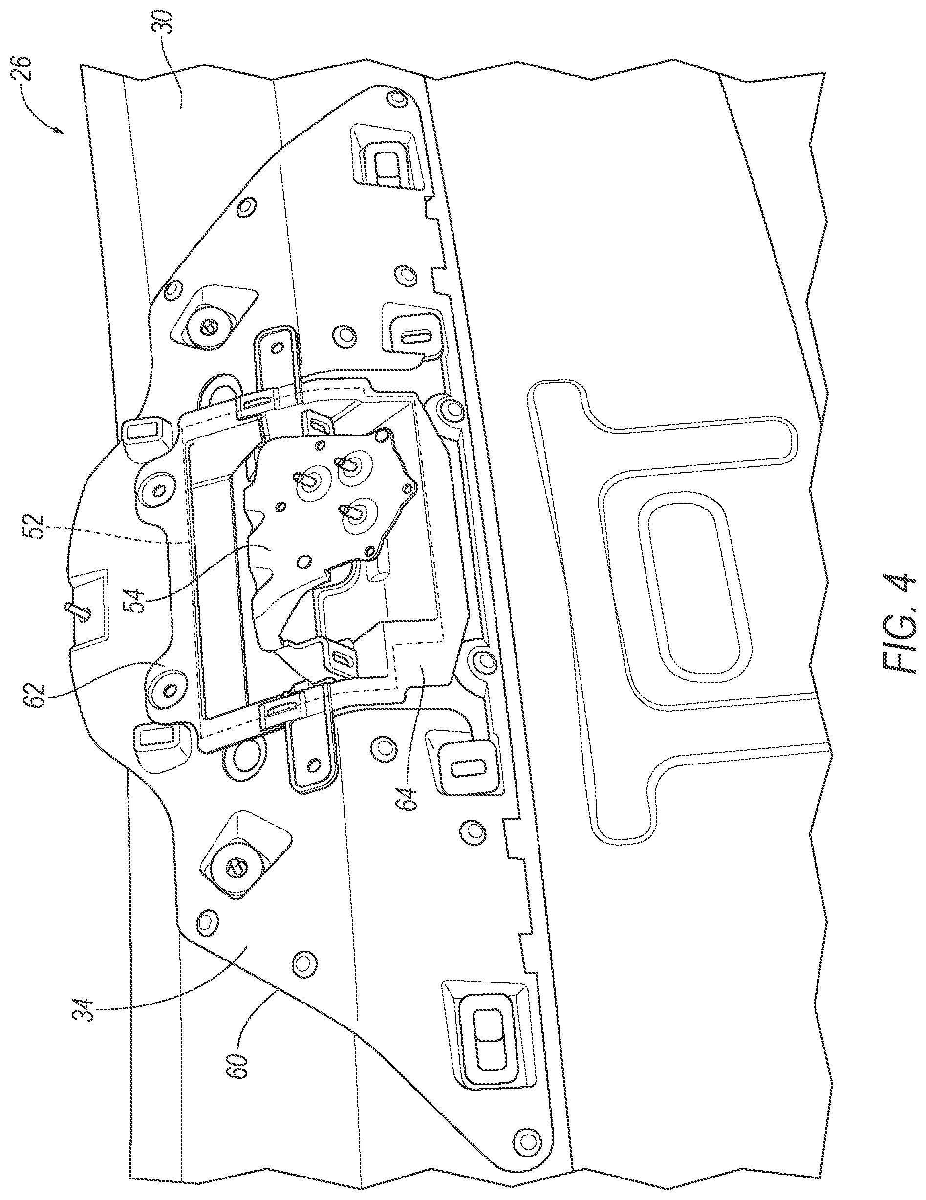 Patent US12351112 Figure 4 – Liftgate mounted sensor assembly