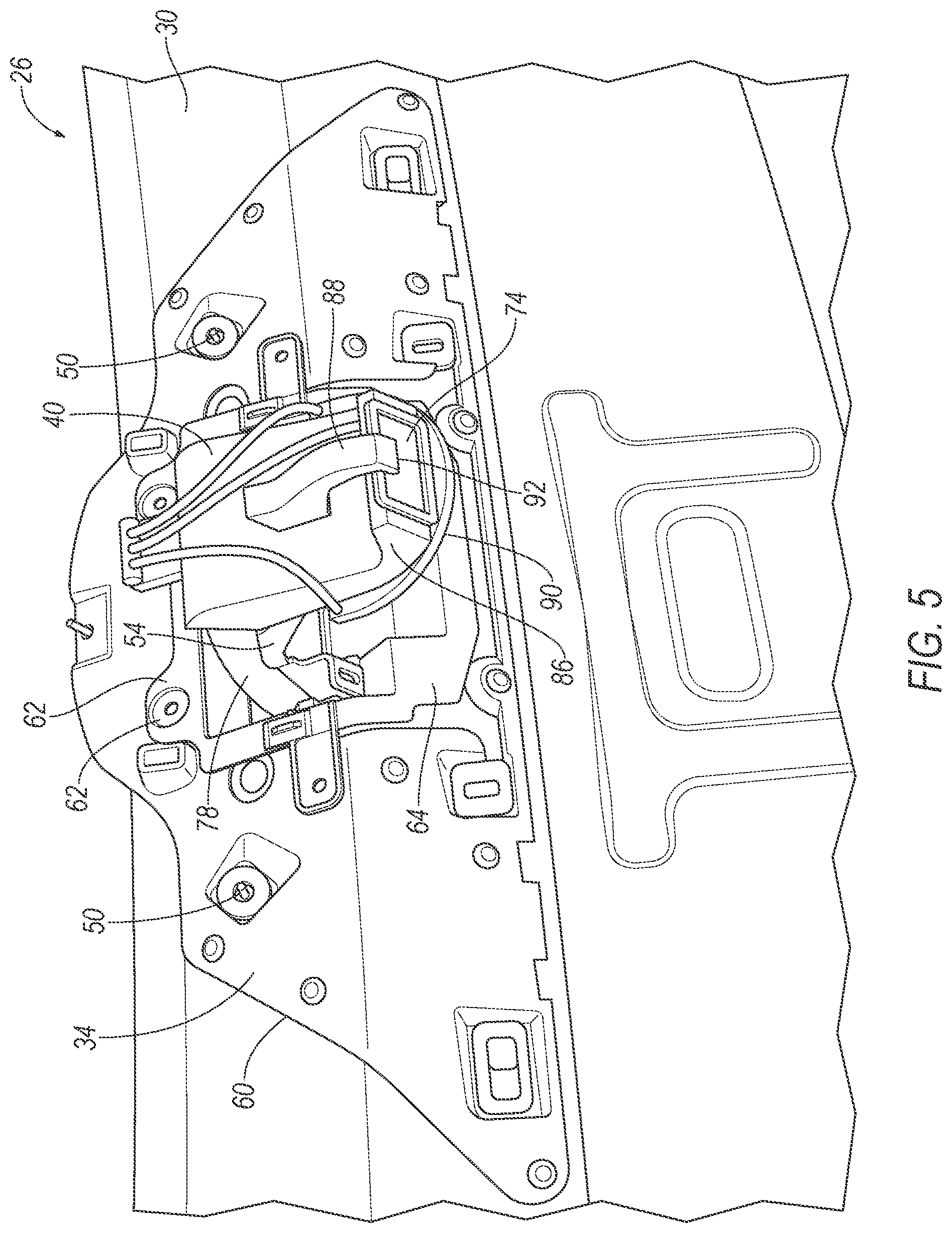 Patent US12351112 Figure 5 – Liftgate mounted sensor assembly