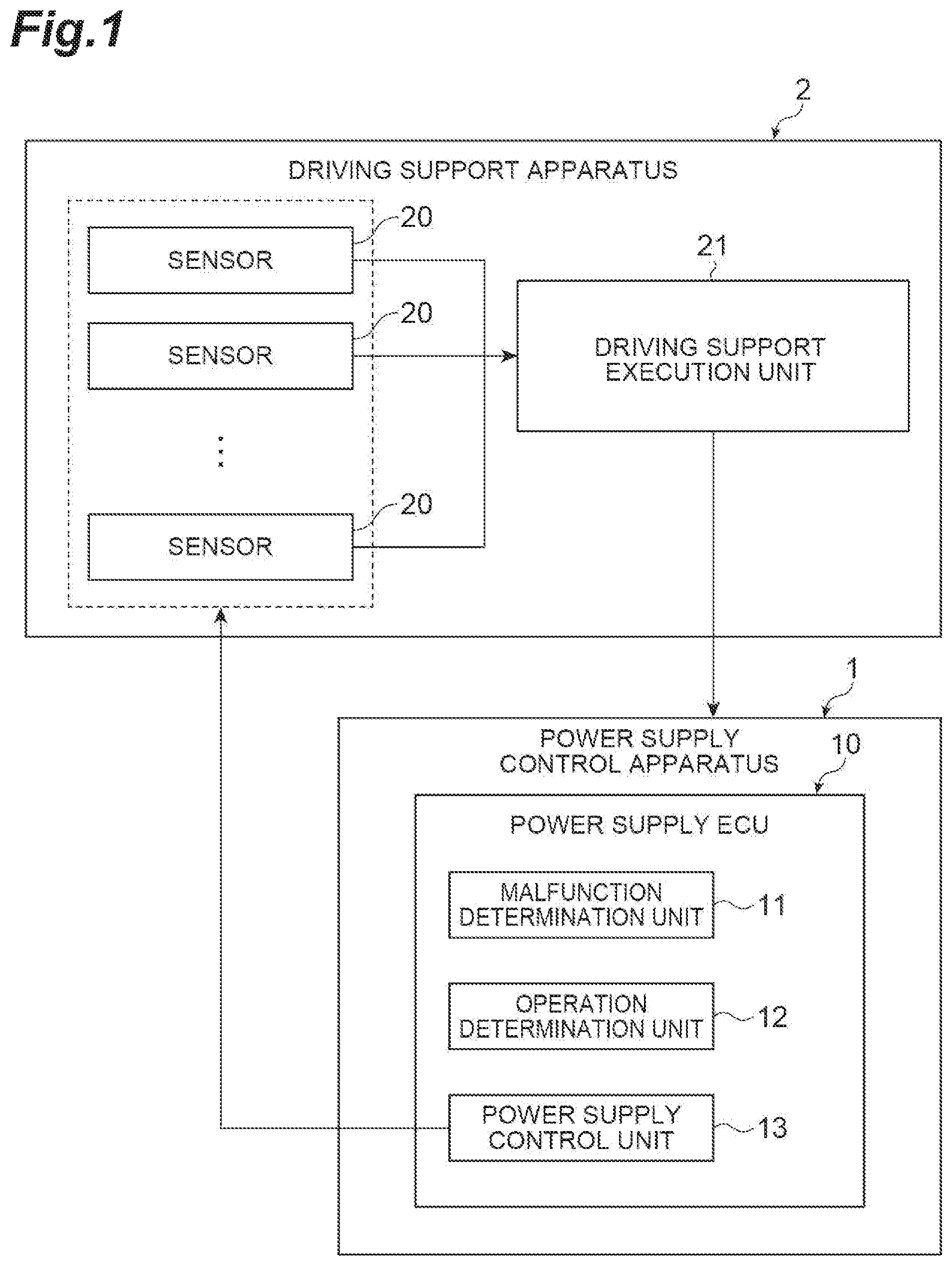 Patent US12351117 Figure 1 – Power supply control apparatus