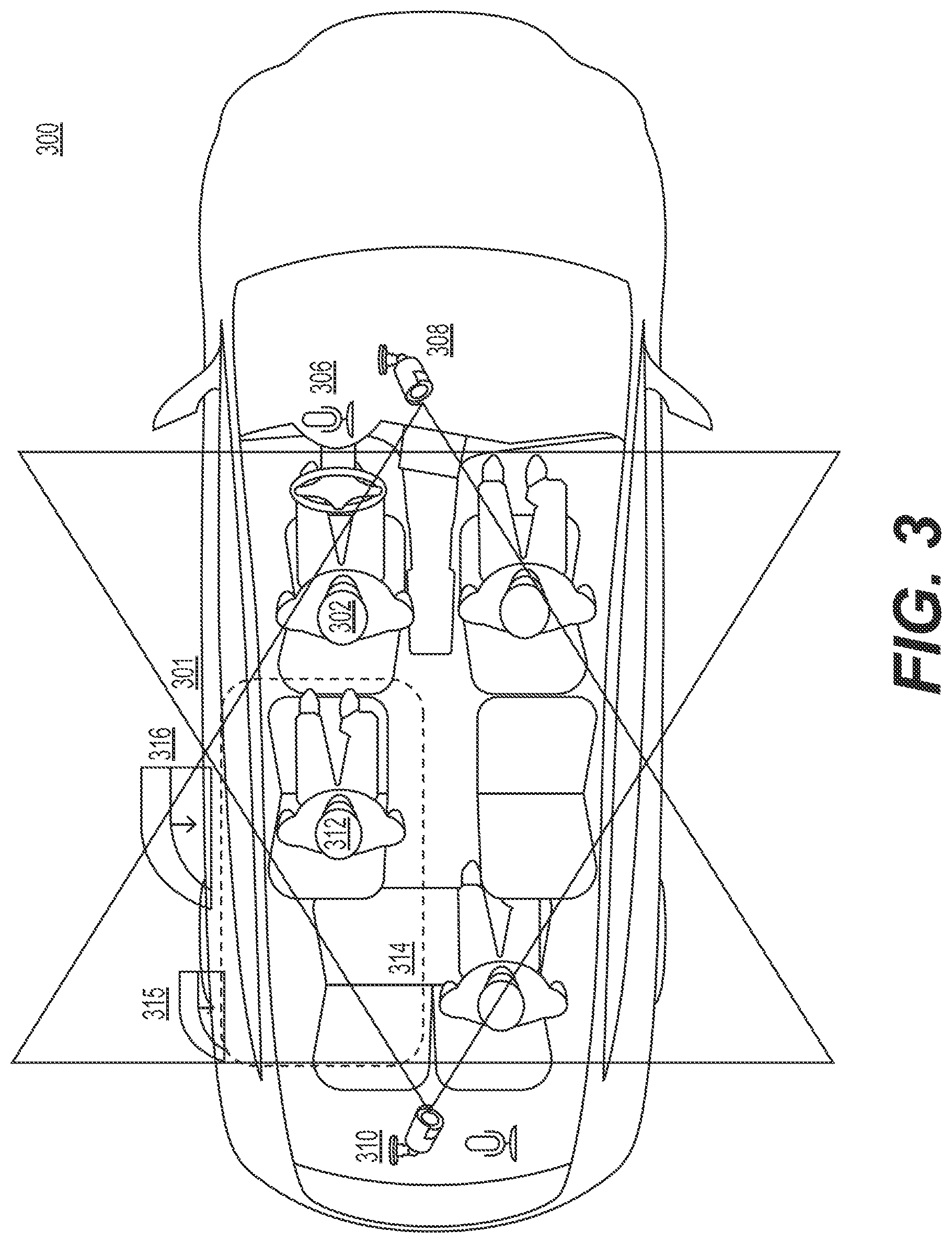 Patent US12351119 Figure 3 – Systems and methods for performing commands in a vehicle using speech and image recognition