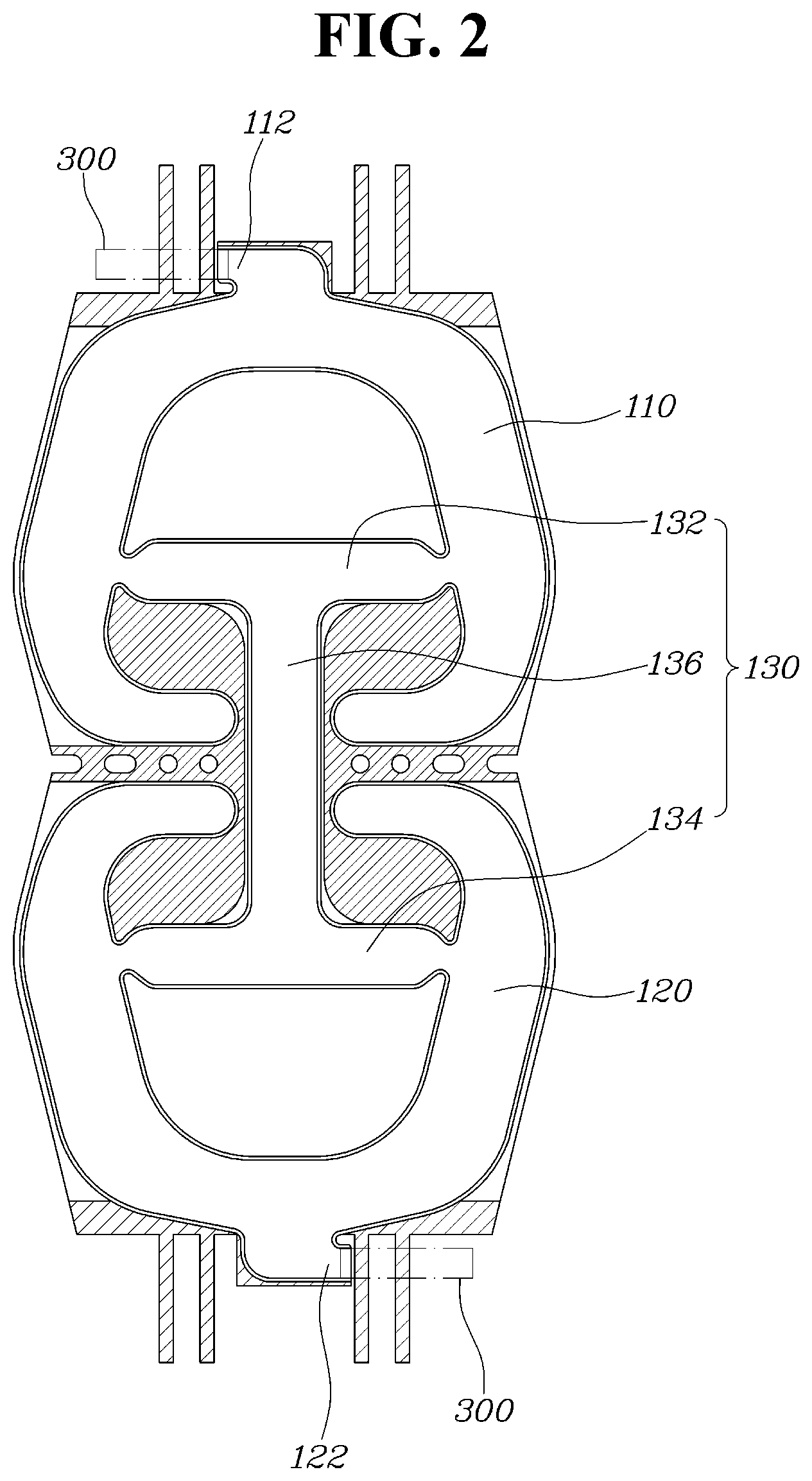 Patent US12351122 Figure 2 – Roof-mounted air bag