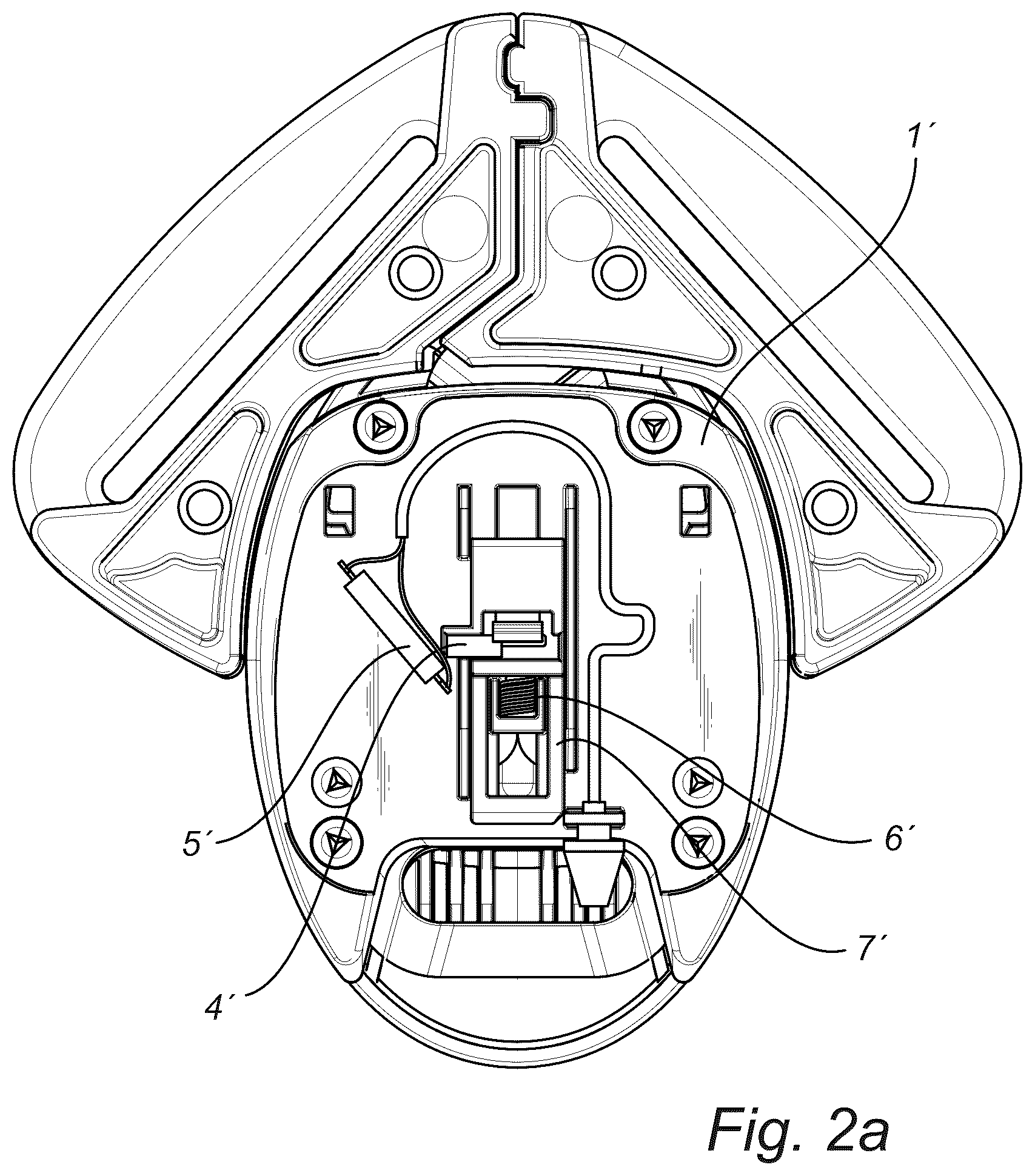 Patent US12351125 Figure 4 – Belt buckle for a safety belt in a child restraint system