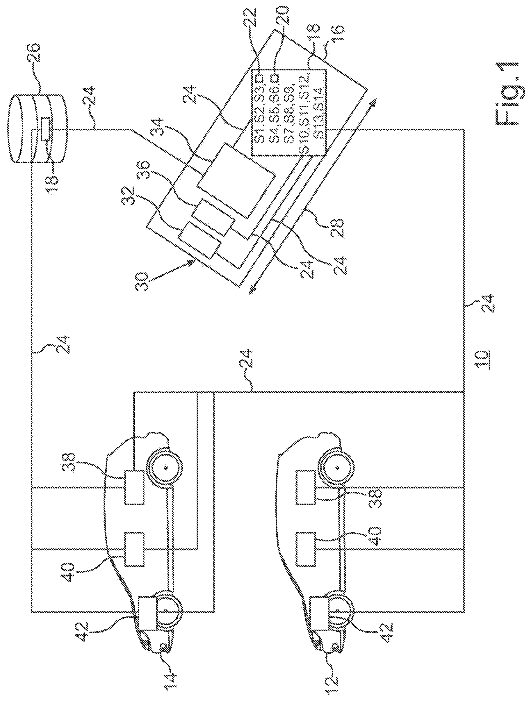 Patent US12351127 Figure 1 – Method of operating locking devices of at least two motor vehicles, control device, motor vehicle-external server device, portable key device, motor vehicle, and system for operating locking devices of two motor vehicles