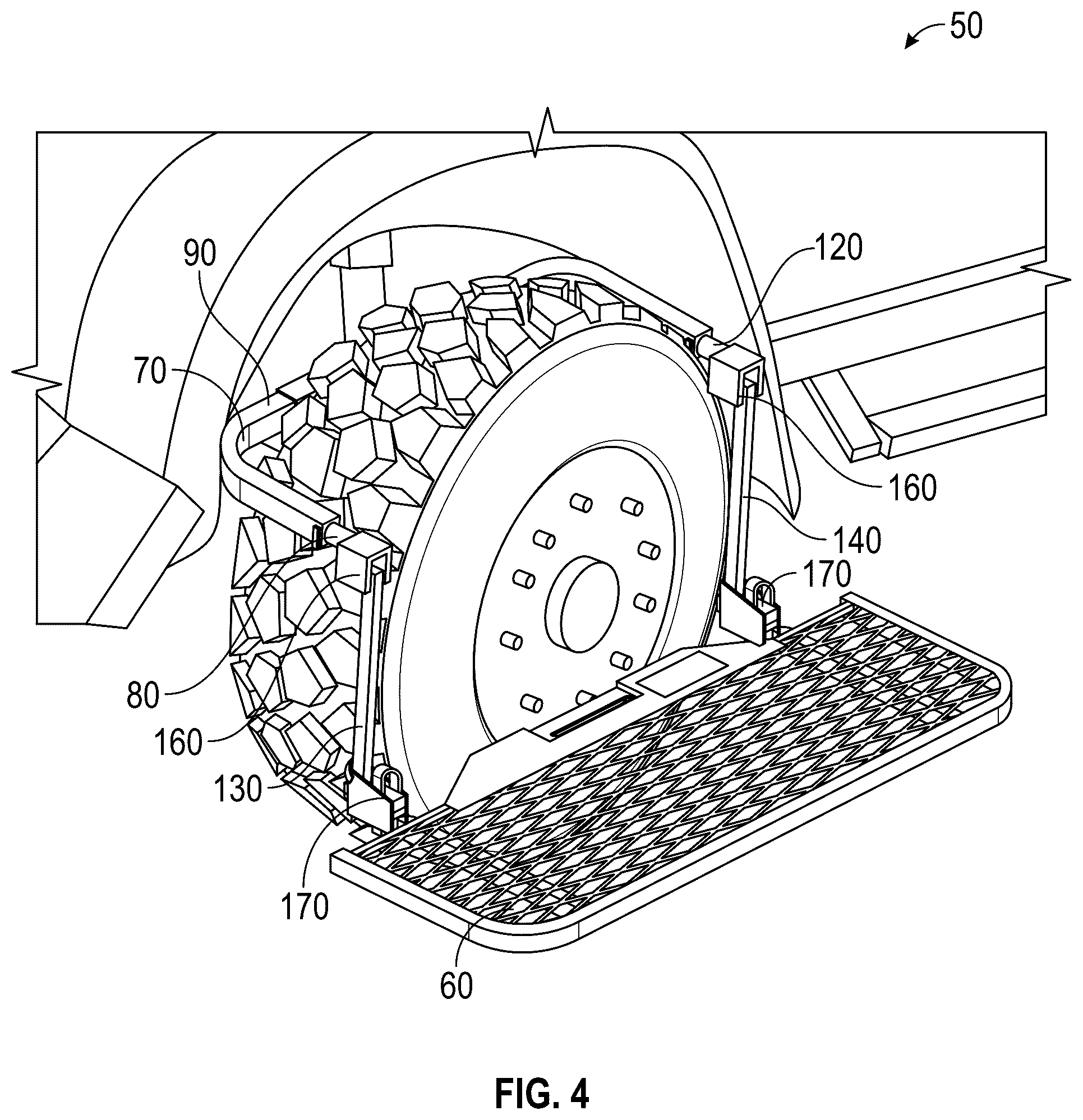 Patent US12351130 Figure 4 – Wheel step platform