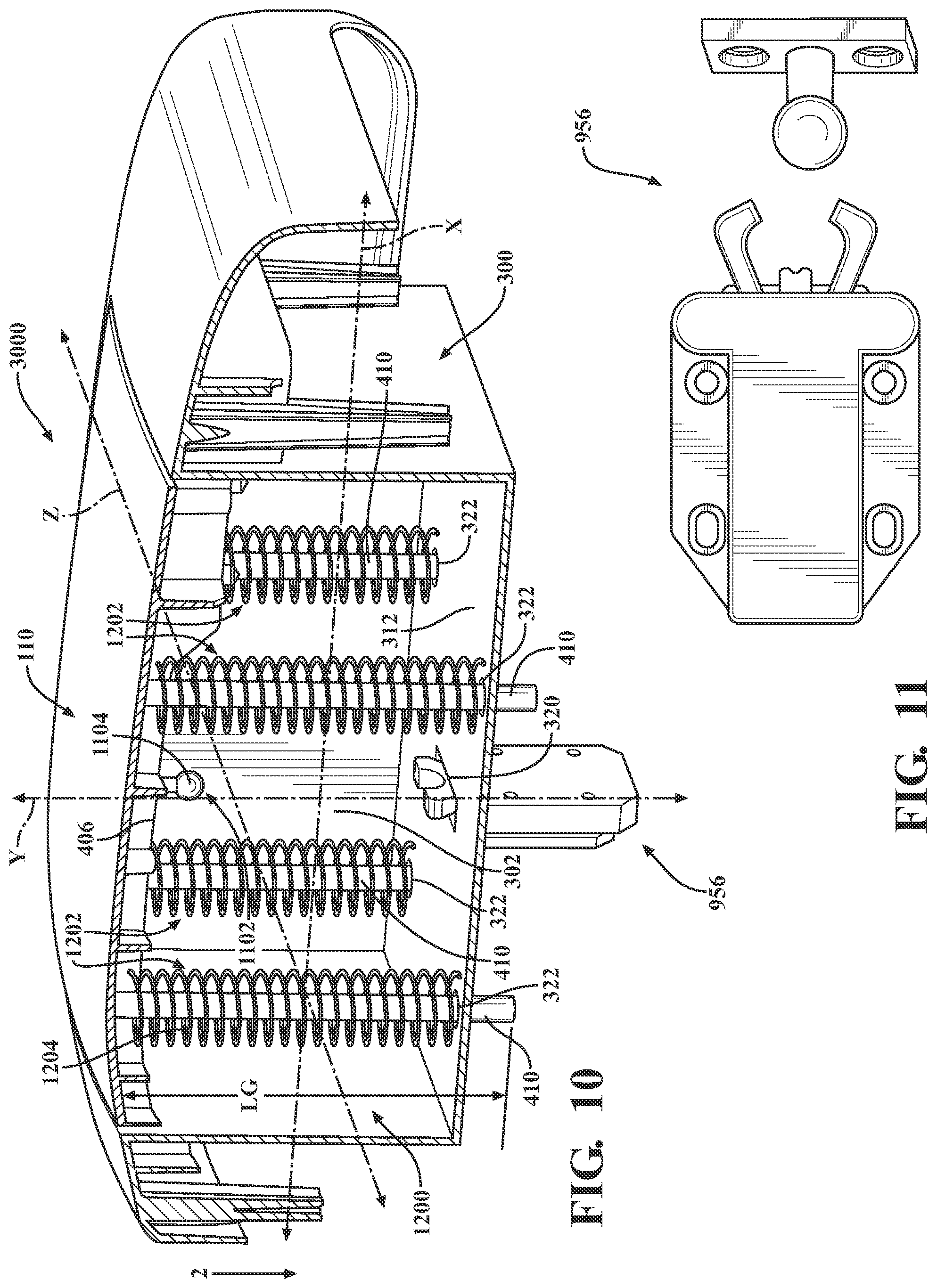 Patent US12351131 Figure 8 – Vehicle consoles including storage compartments