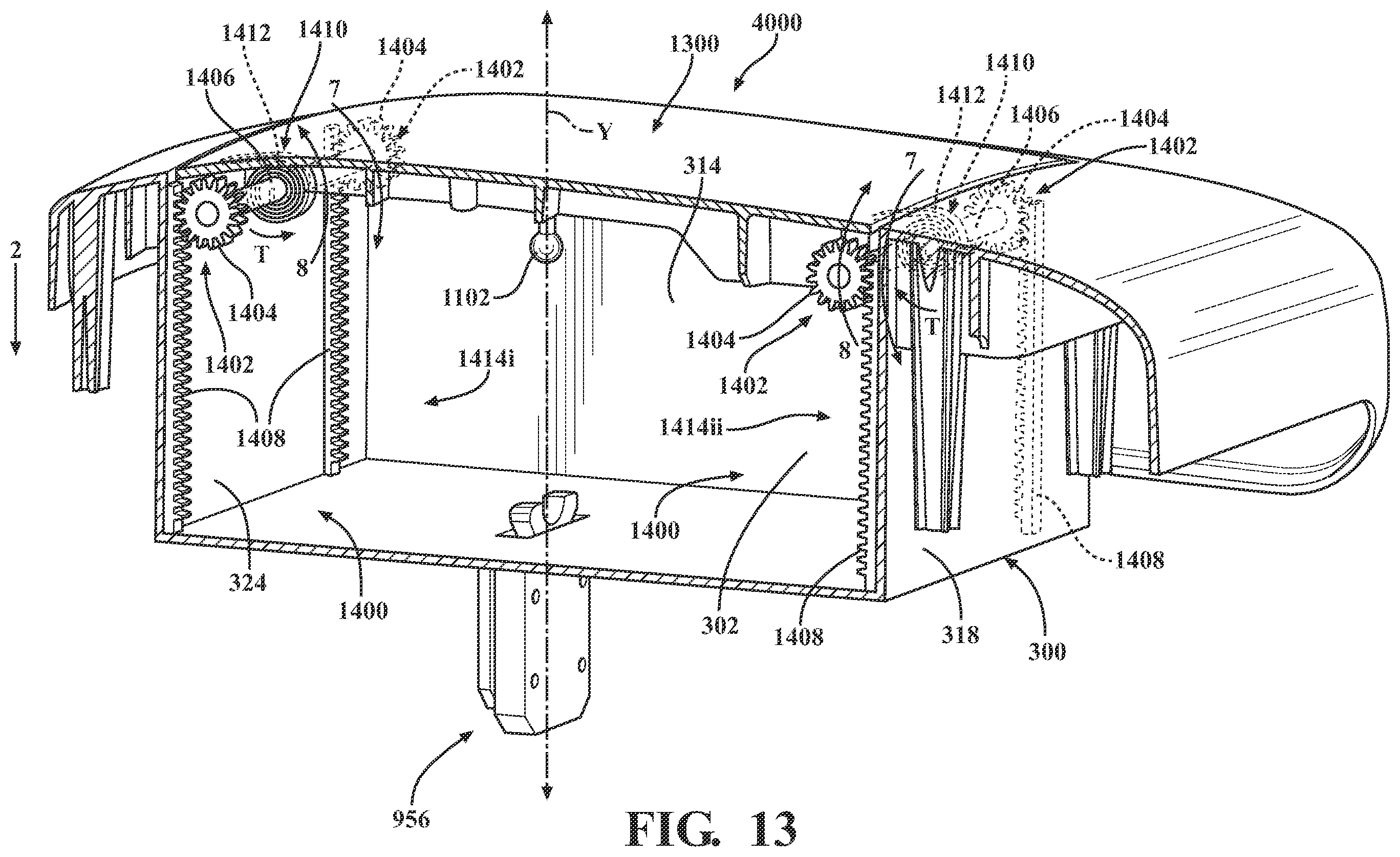 Patent US12351131 Figure 10 – Vehicle consoles including storage compartments