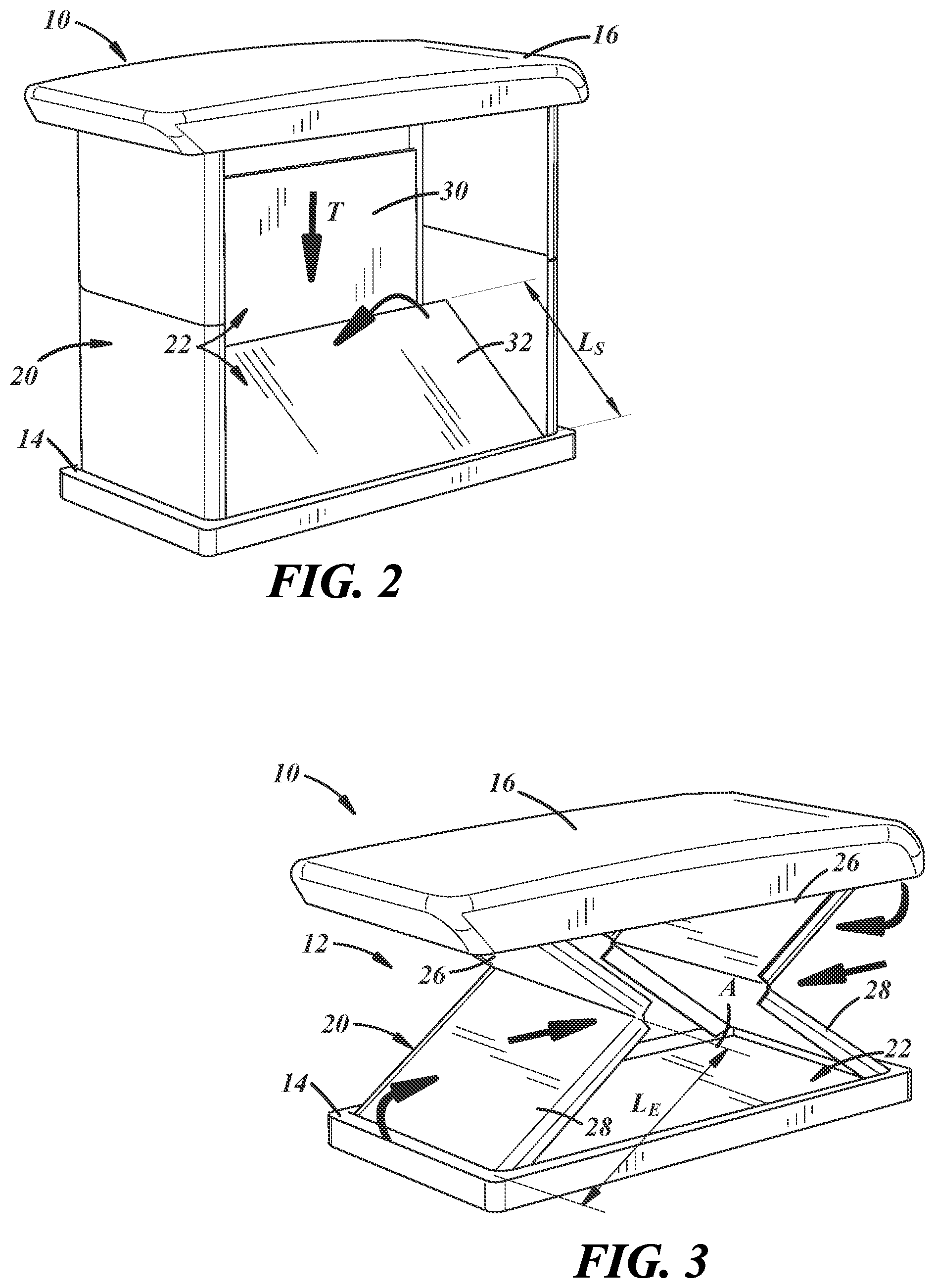 Patent US12351132 Figure 2 – Collapsible vehicle interior console