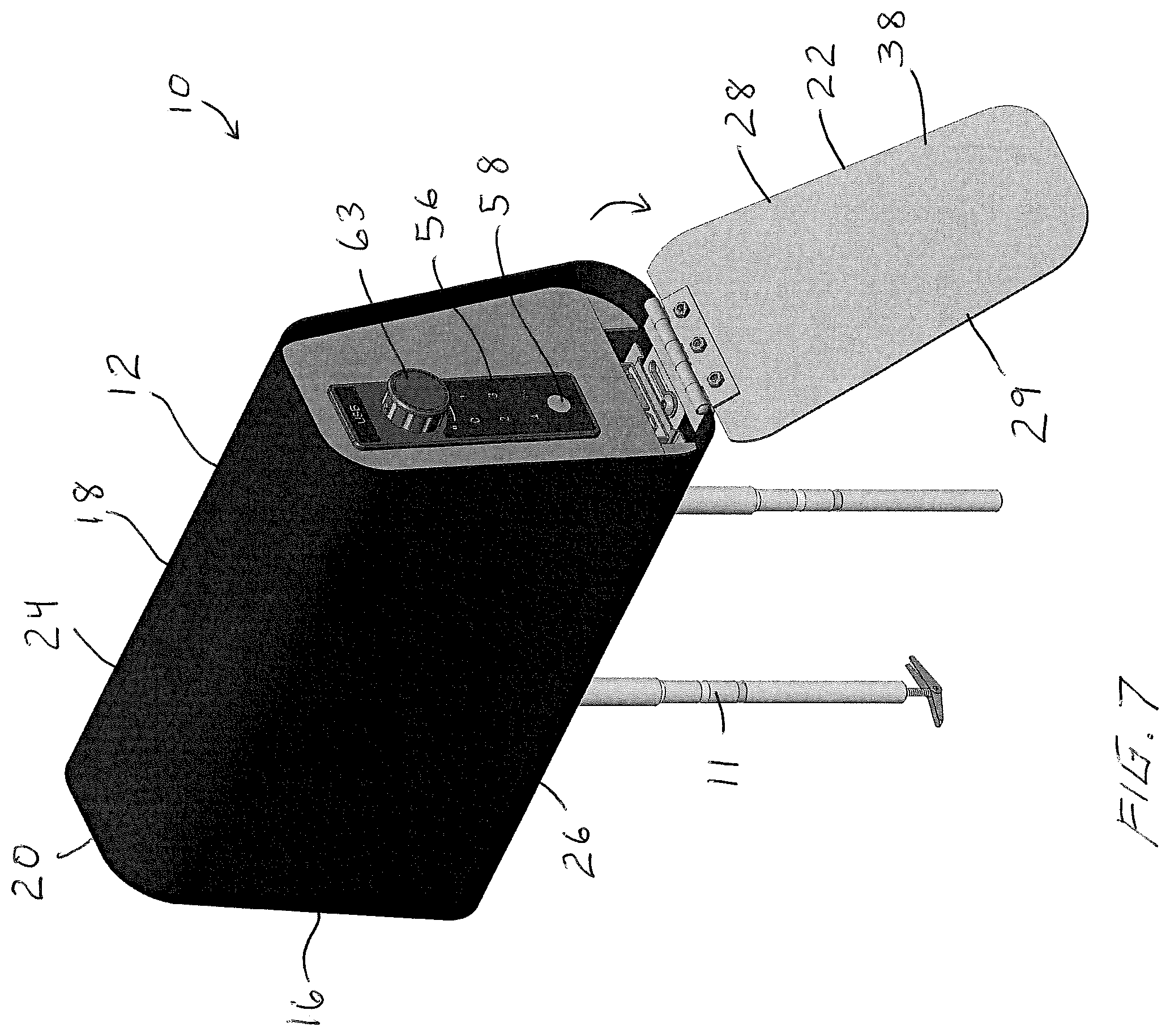 Patent US12351135 Figure 5 – Vehicle headrest safe