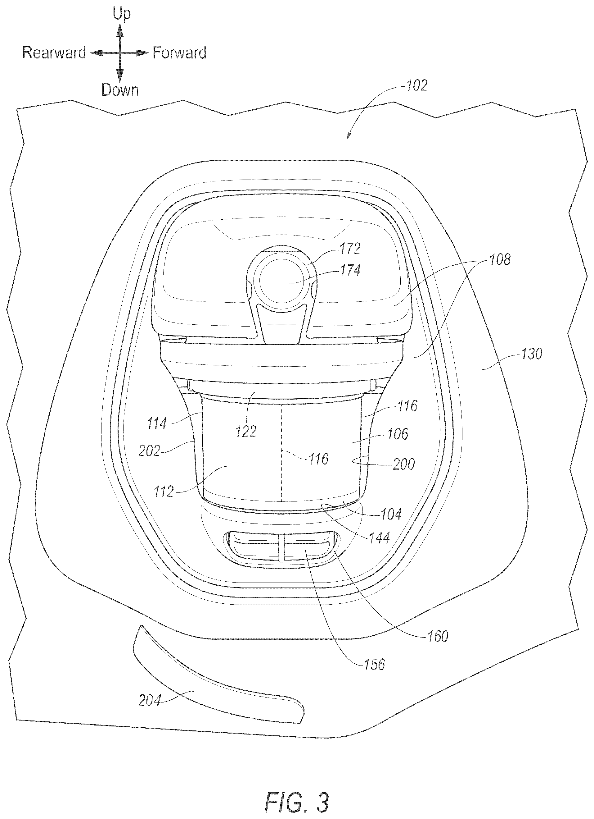 Patent US12351138 Figure 3 – Sensor assembly with cleaning