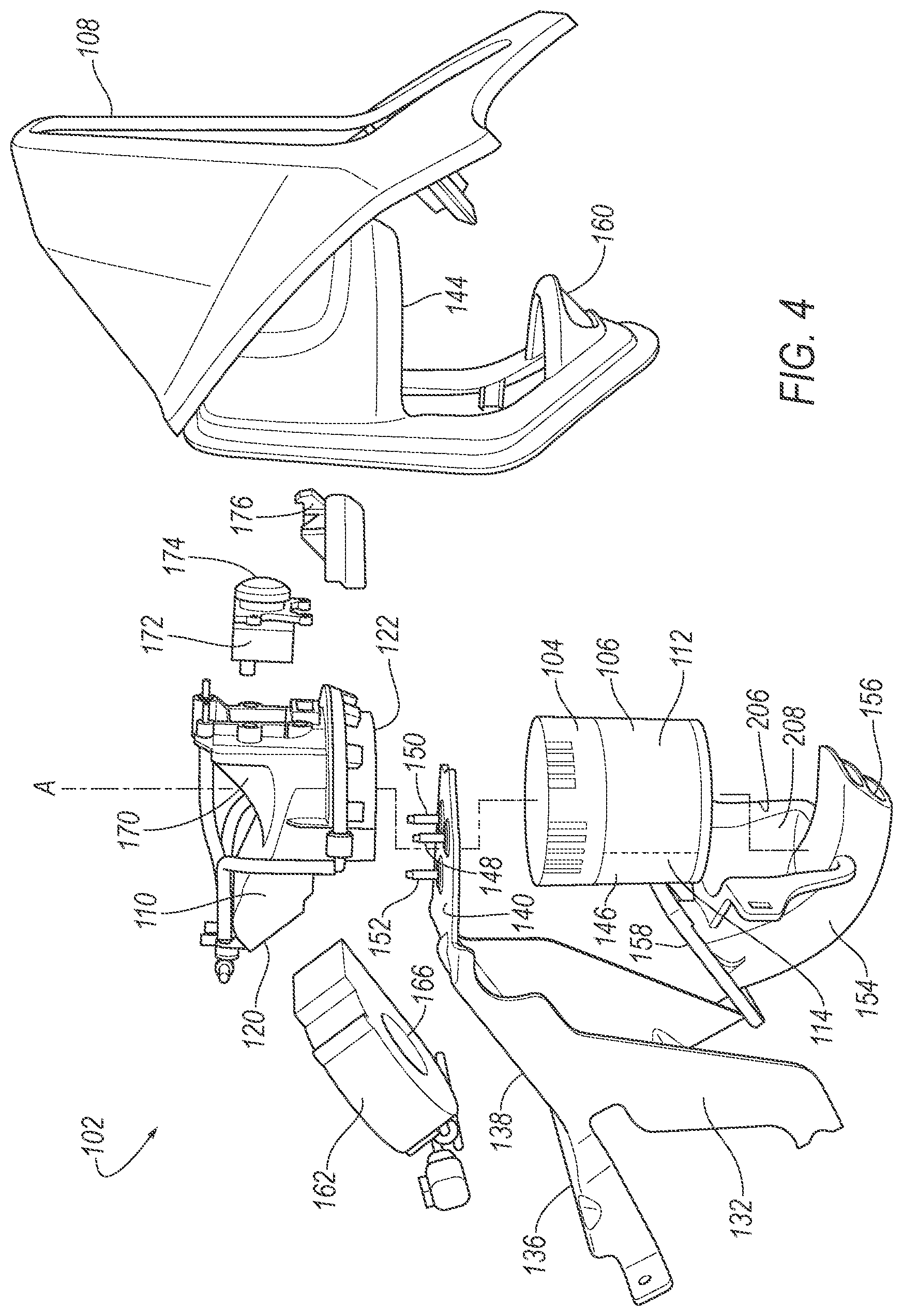 Patent US12351138 Figure 4 – Sensor assembly with cleaning