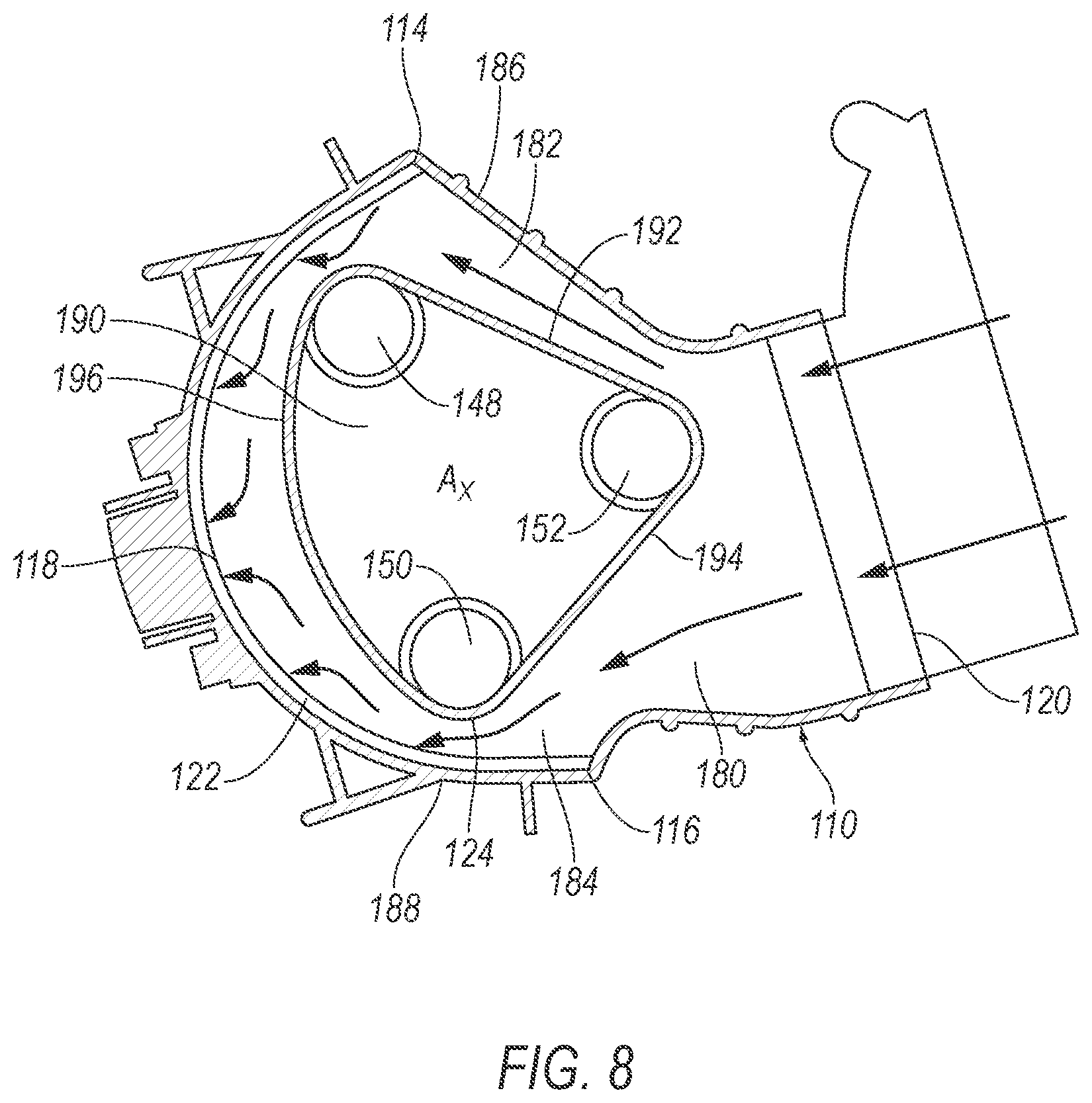 Patent US12351138 Figure 7 – Sensor assembly with cleaning