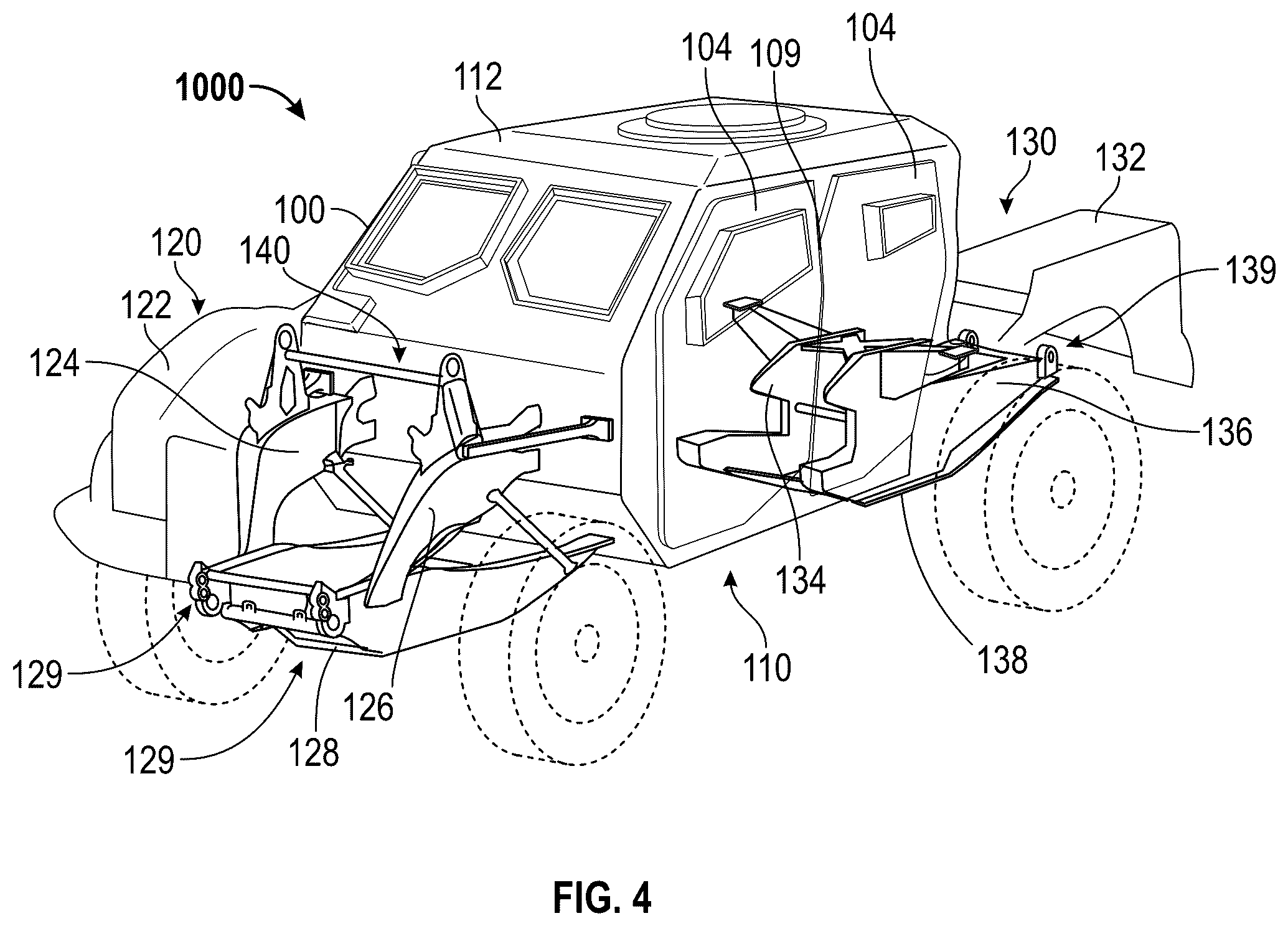Patent US12351149 Figure 3 – Military vehicle
