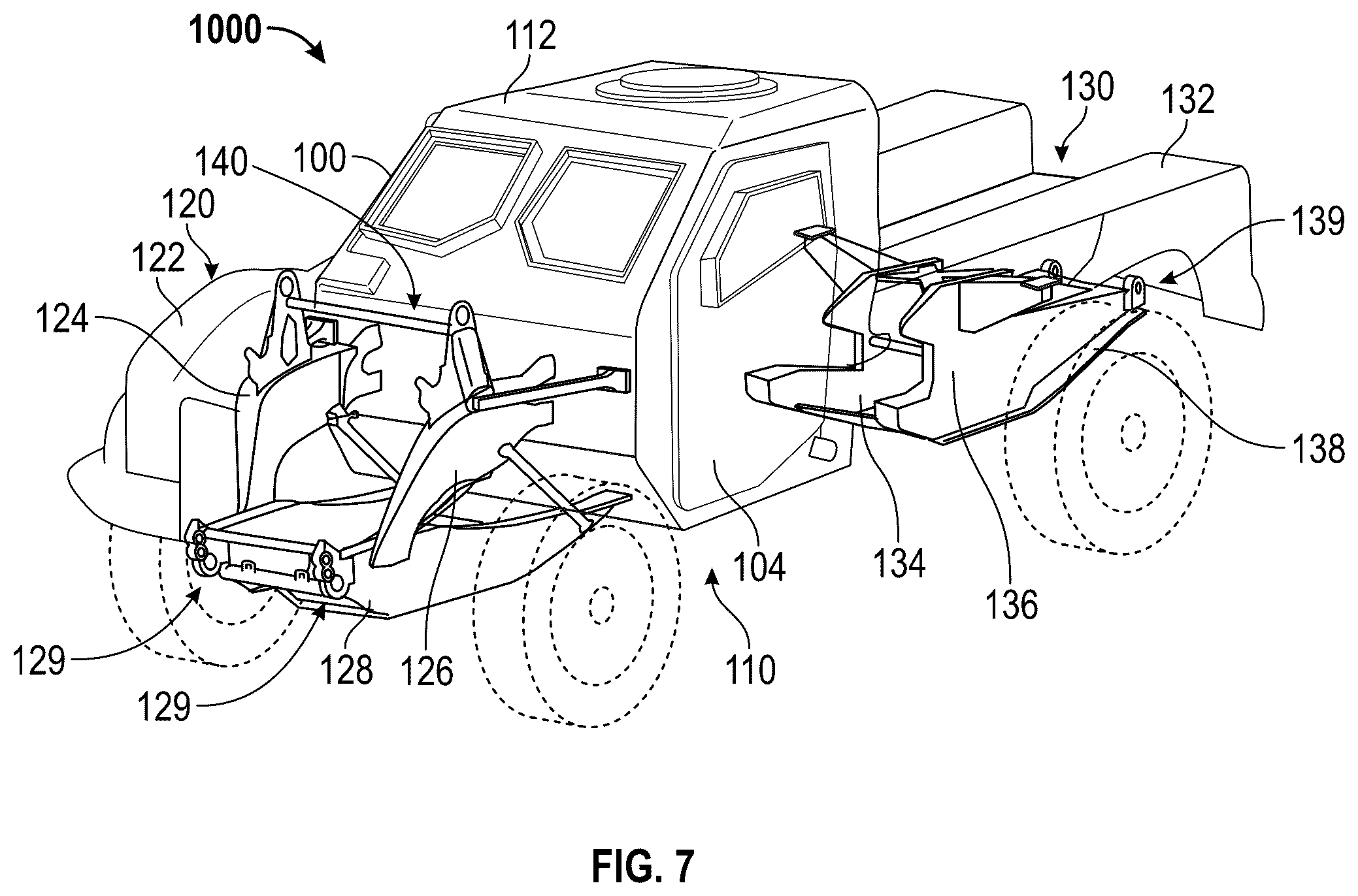 Patent US12351149 Figure 5 – Military vehicle