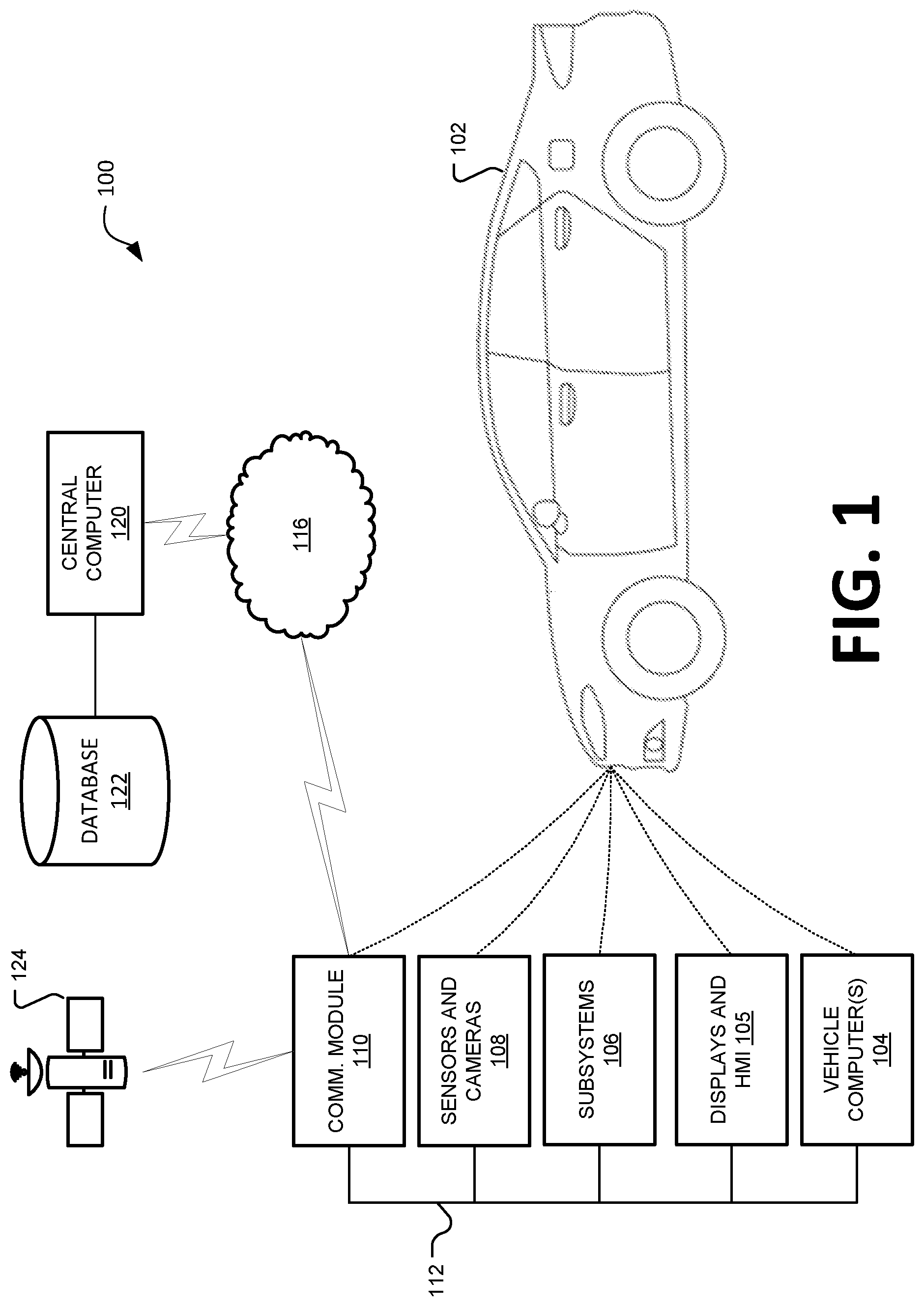 Patent US12351150 Figure 1 – Three-dimensional parking assist