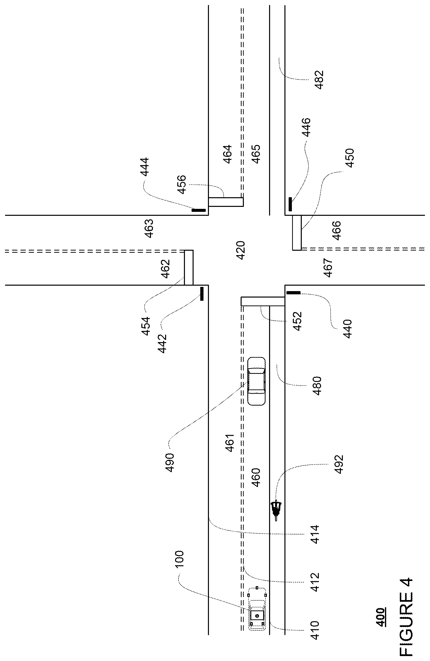 Patent US12351152 Figure 4 – Emergency braking for autonomous vehicles