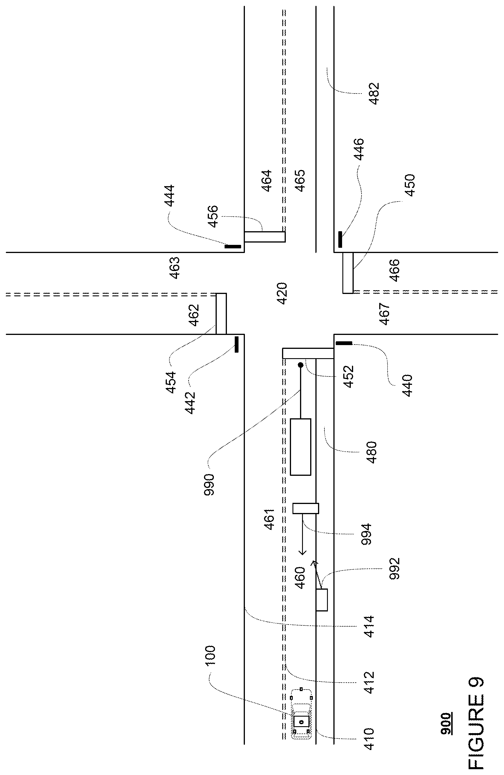 Patent US12351152 Figure 9 – Emergency braking for autonomous vehicles