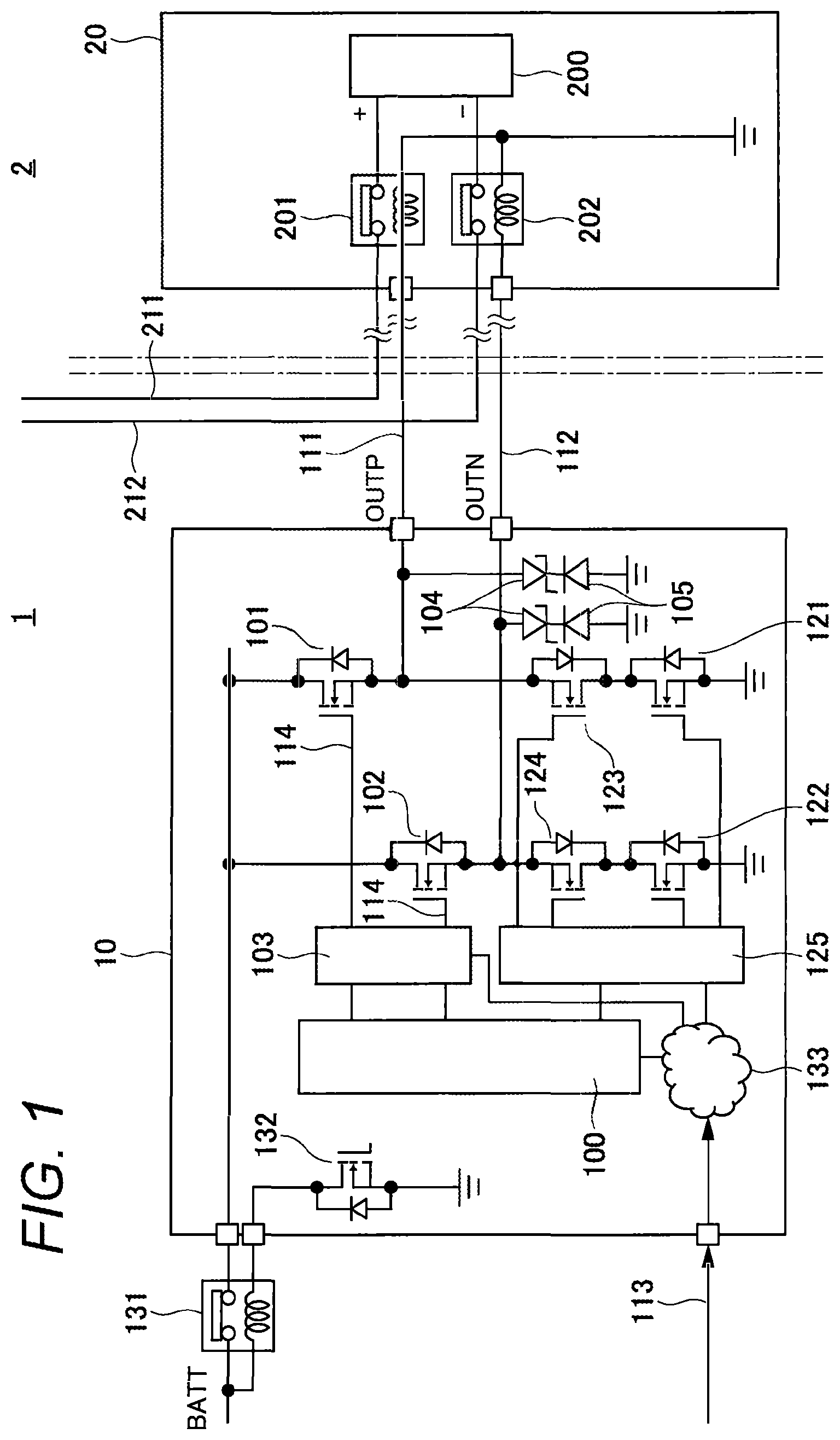 Patent US12351162 Figure 1 – On-board electronic controller and on-board device control method