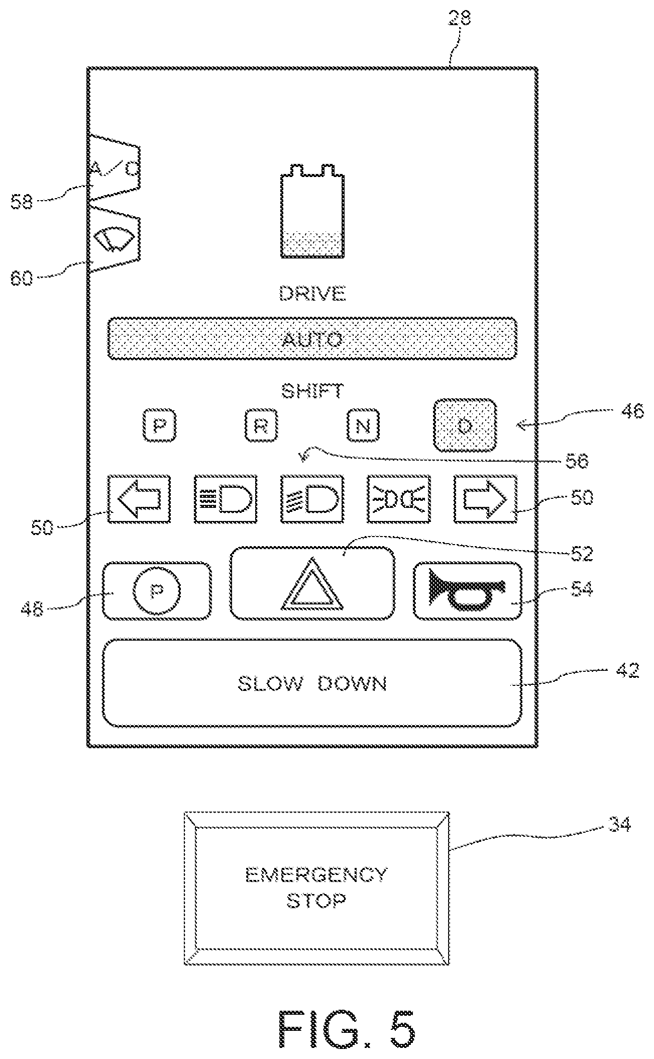 Patent US12351163 Figure 5 – Automatic driving control system