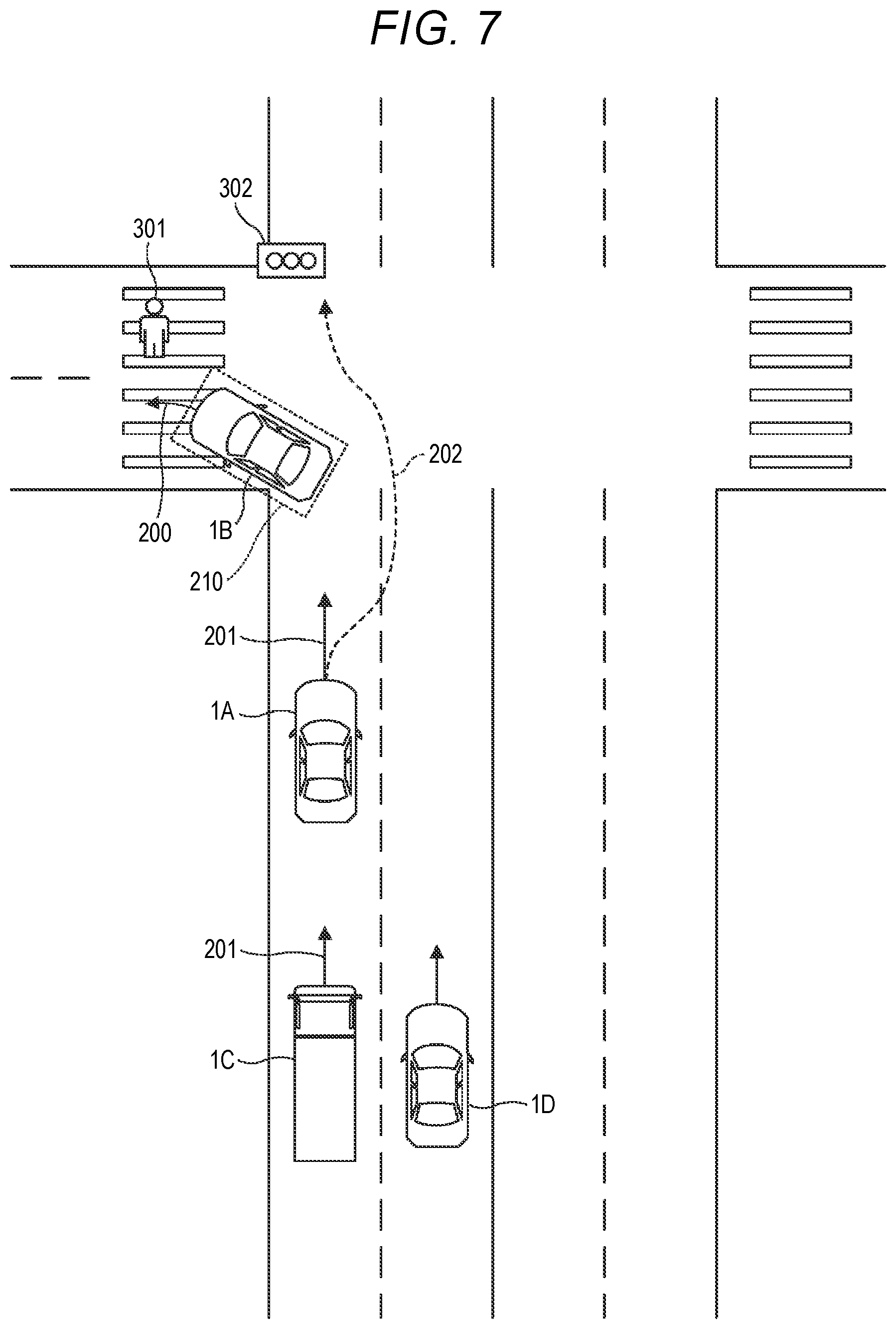 Patent US12351167 Figure 7 – Vehicle and control device