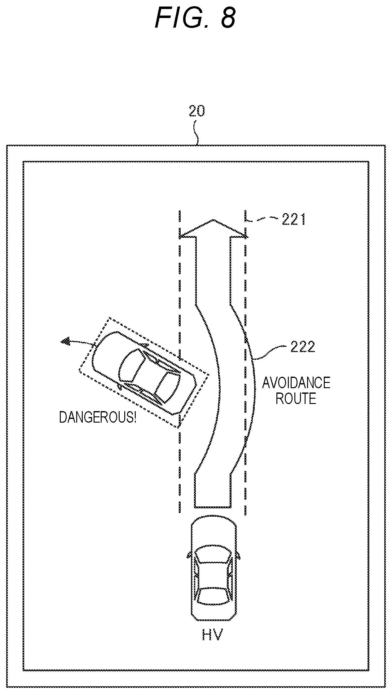 Patent US12351167 Figure 8 – Vehicle and control device