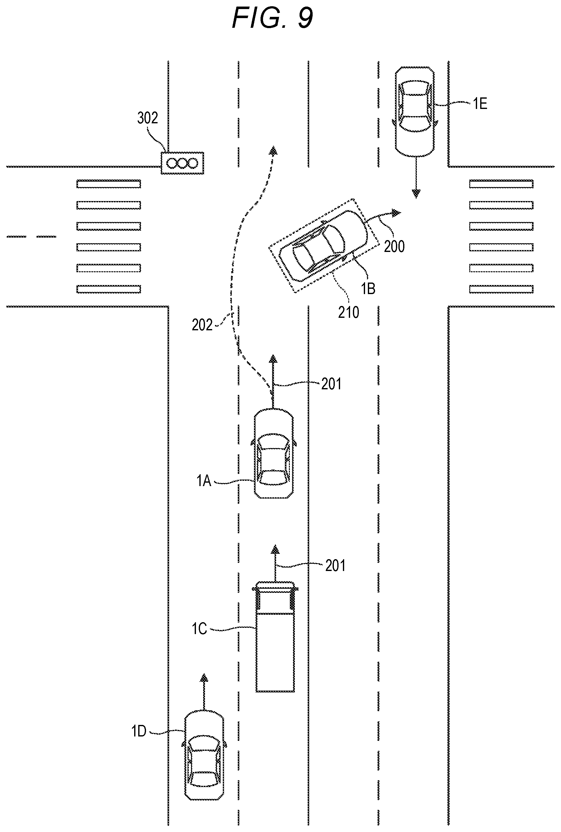 Patent US12351167 Figure 9 – Vehicle and control device