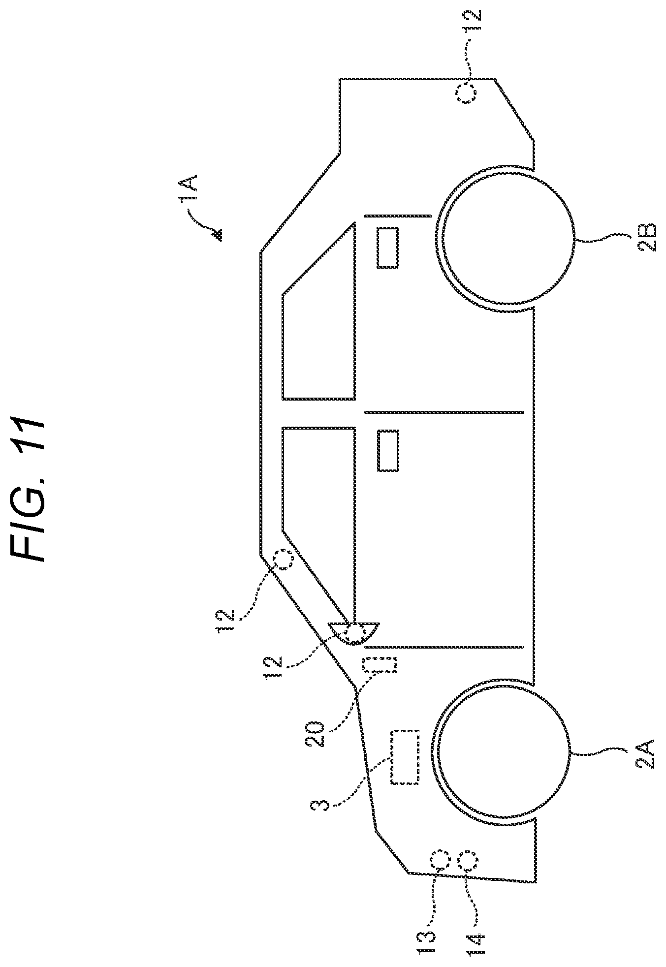 Patent US12351167 Figure 11 – Vehicle and control device