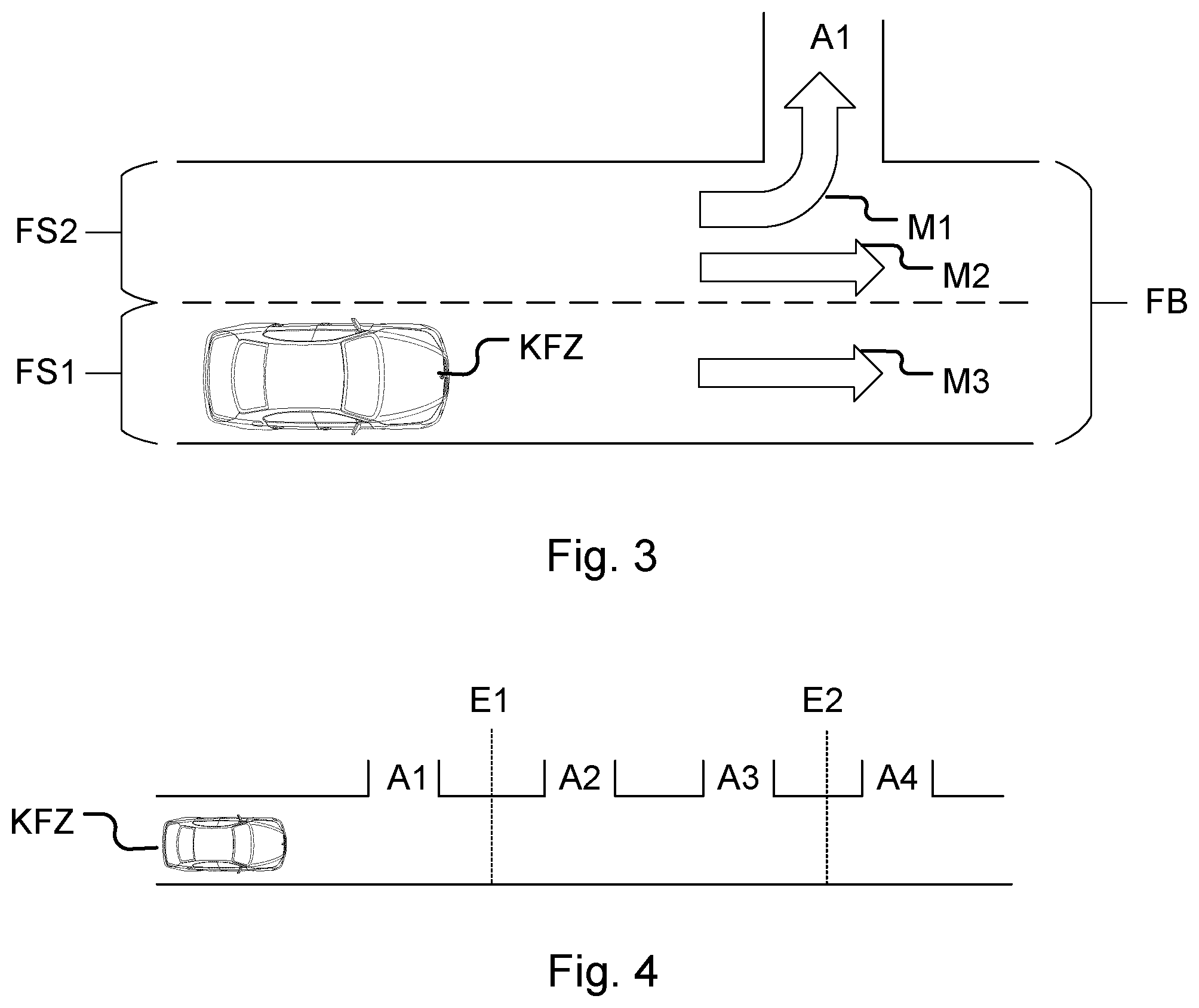 Patent US12351174 Figure 2 – Driver assistance system for the automated longitudinal guidance of a motor vehicle