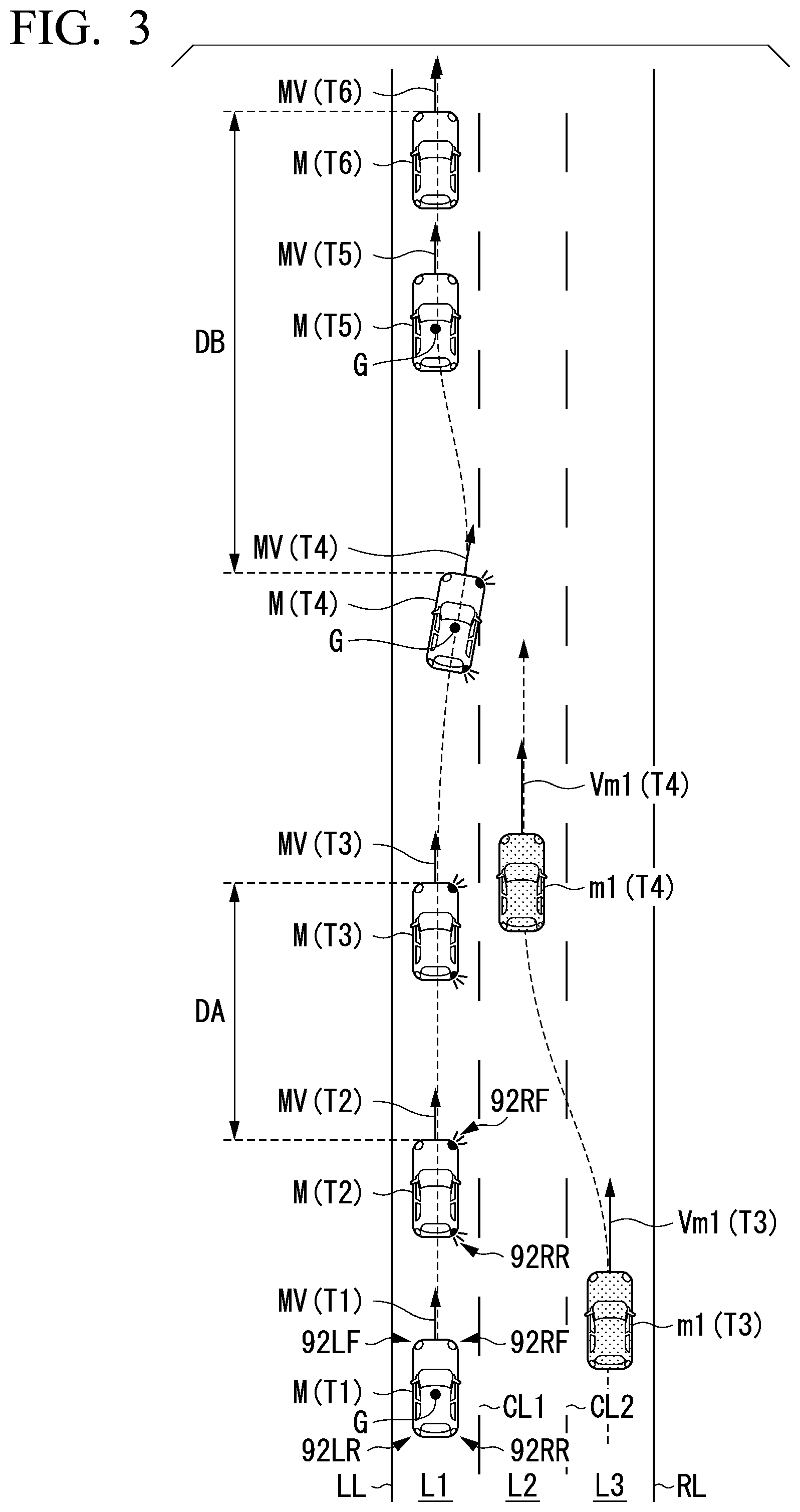 Patent US12351206 Figure 3 – Vehicle control device, vehicle control method, and storage medium