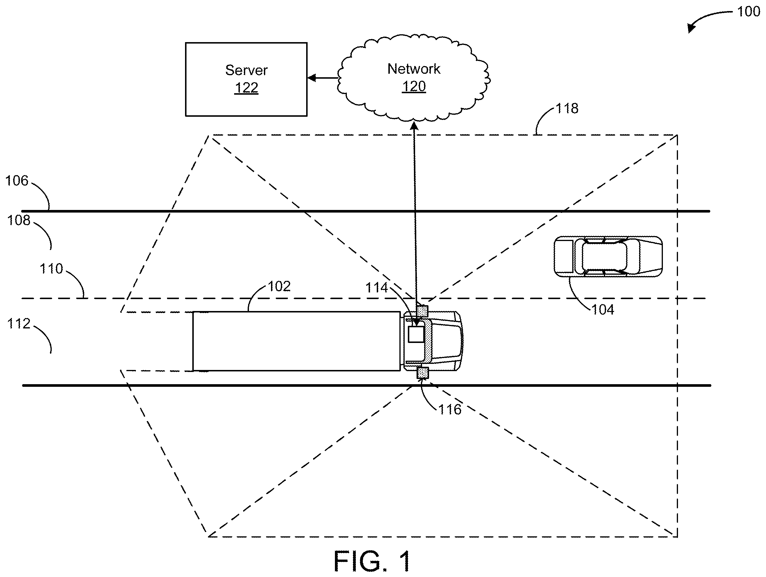 Patent US12351208 Figure 1 – Systems and methods of determining changes in pose of an autonomous vehicle