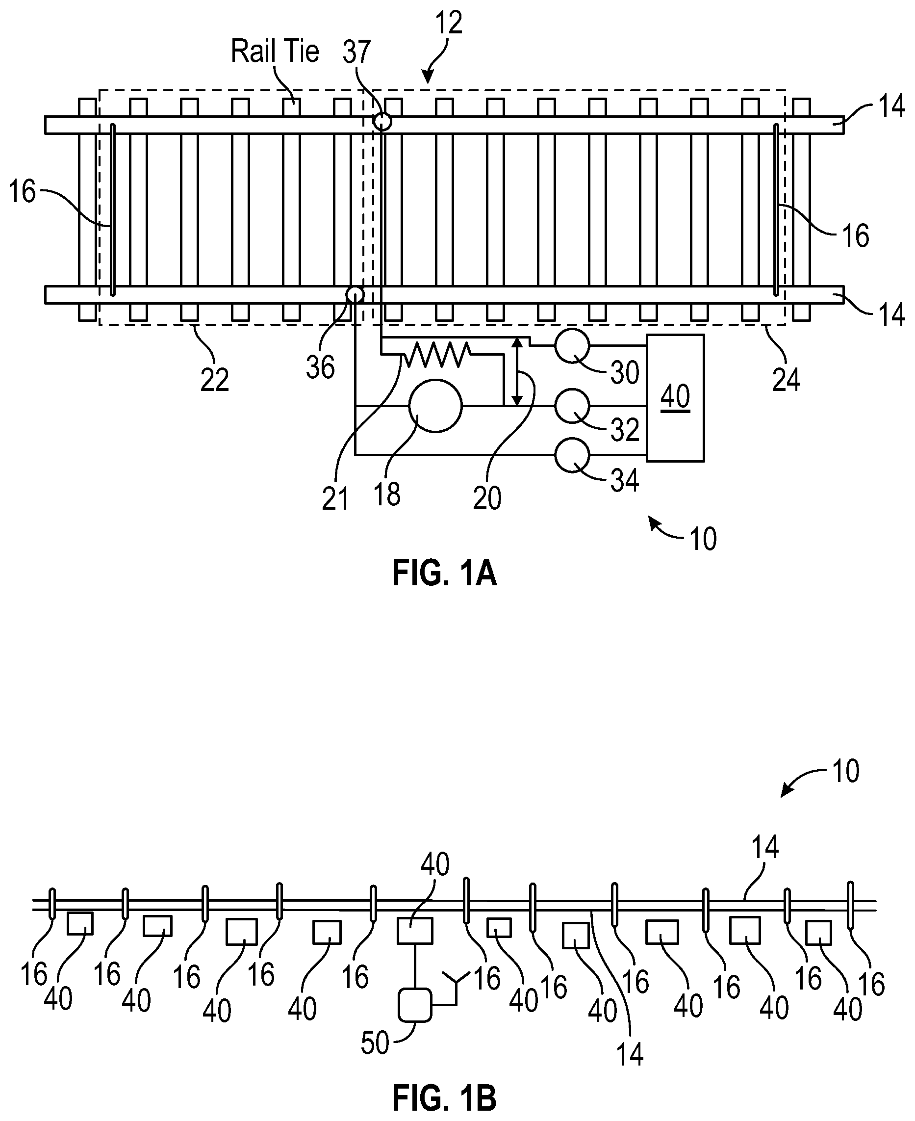 Patent US12351220 Figure 1 – Broken rail detector