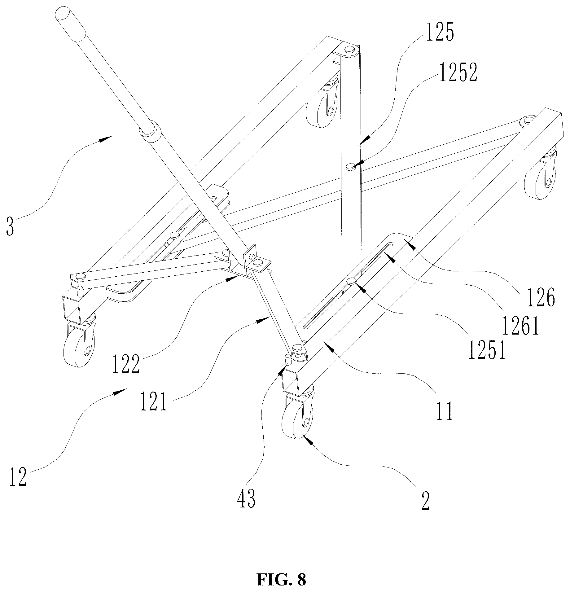 Patent US12351226 Figure 6 – Transfer trolley and outdoor transfer device