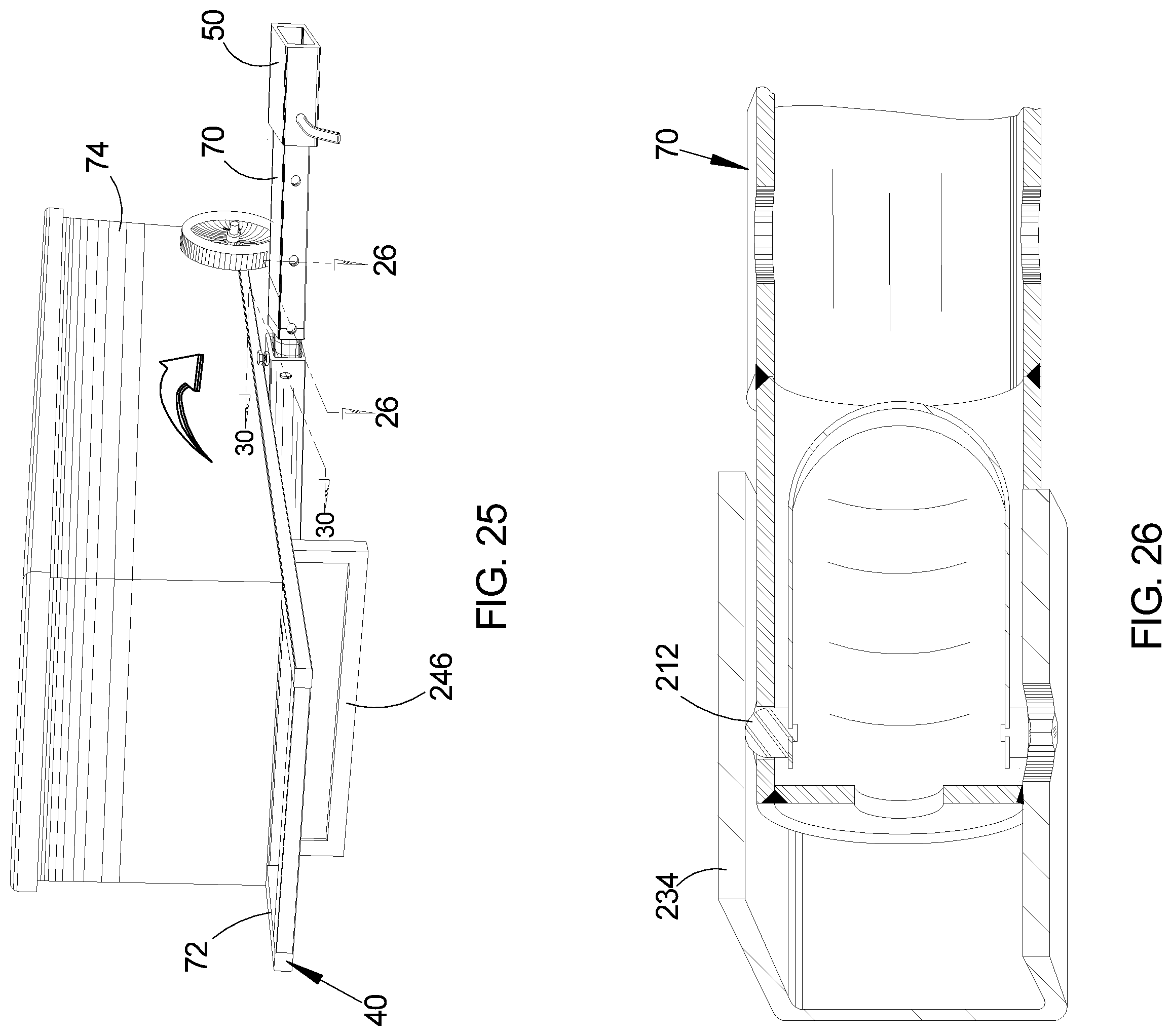 Patent US12351227 Figure 15 – Cargo hauling assembly and method of utilizing the cargo hauling assembly on a vehicle
